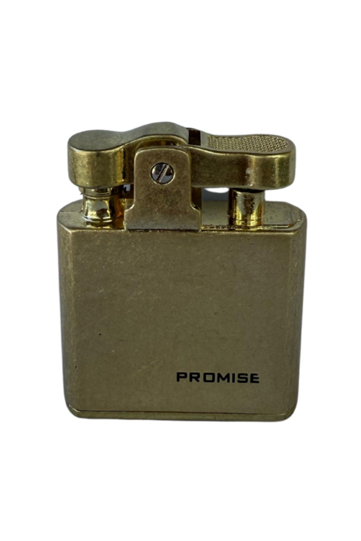 PROMISE Fırçalı Gold Tek Alevli Benzinli Çakmak