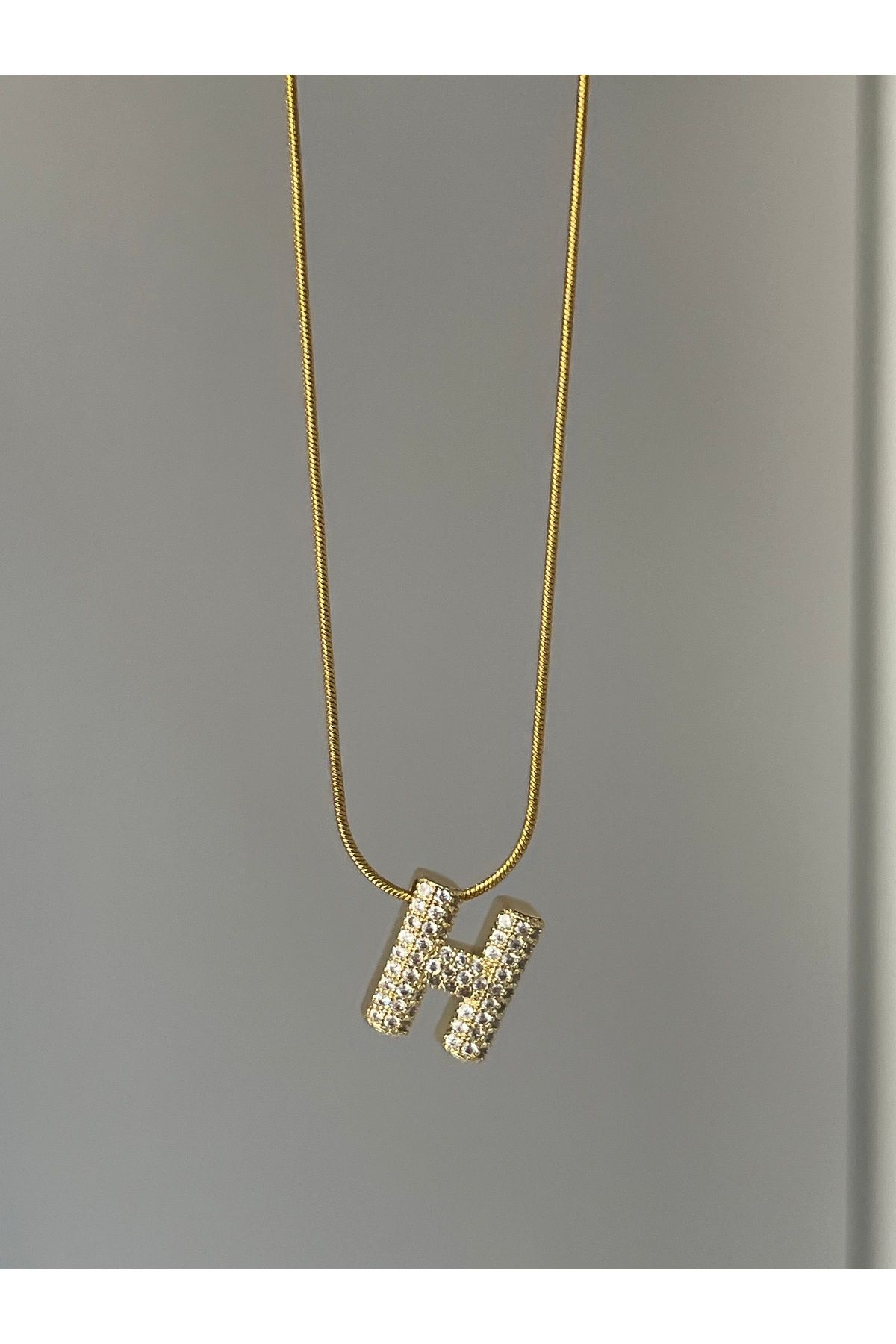 Twinssis Accessories Çelik Harf Kolye
