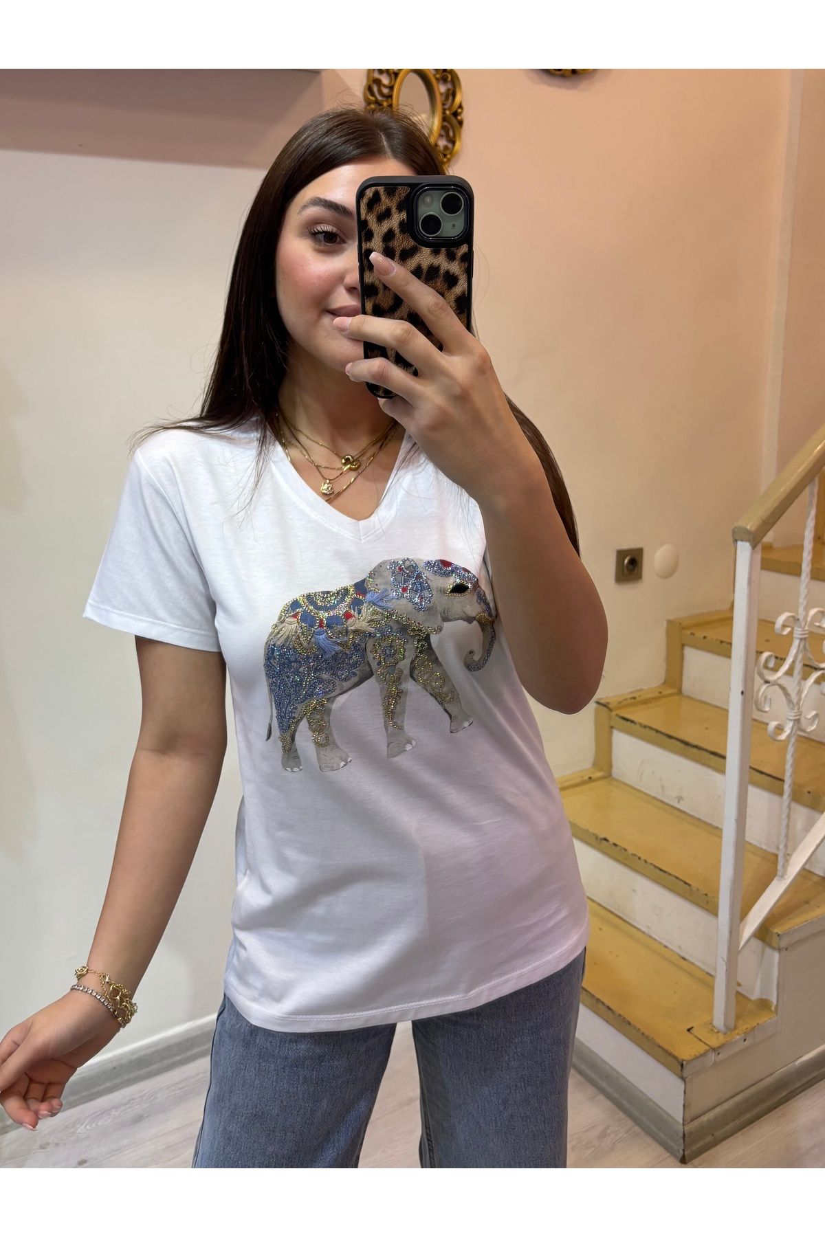 ROSSA Filli V Yaka Tshirt