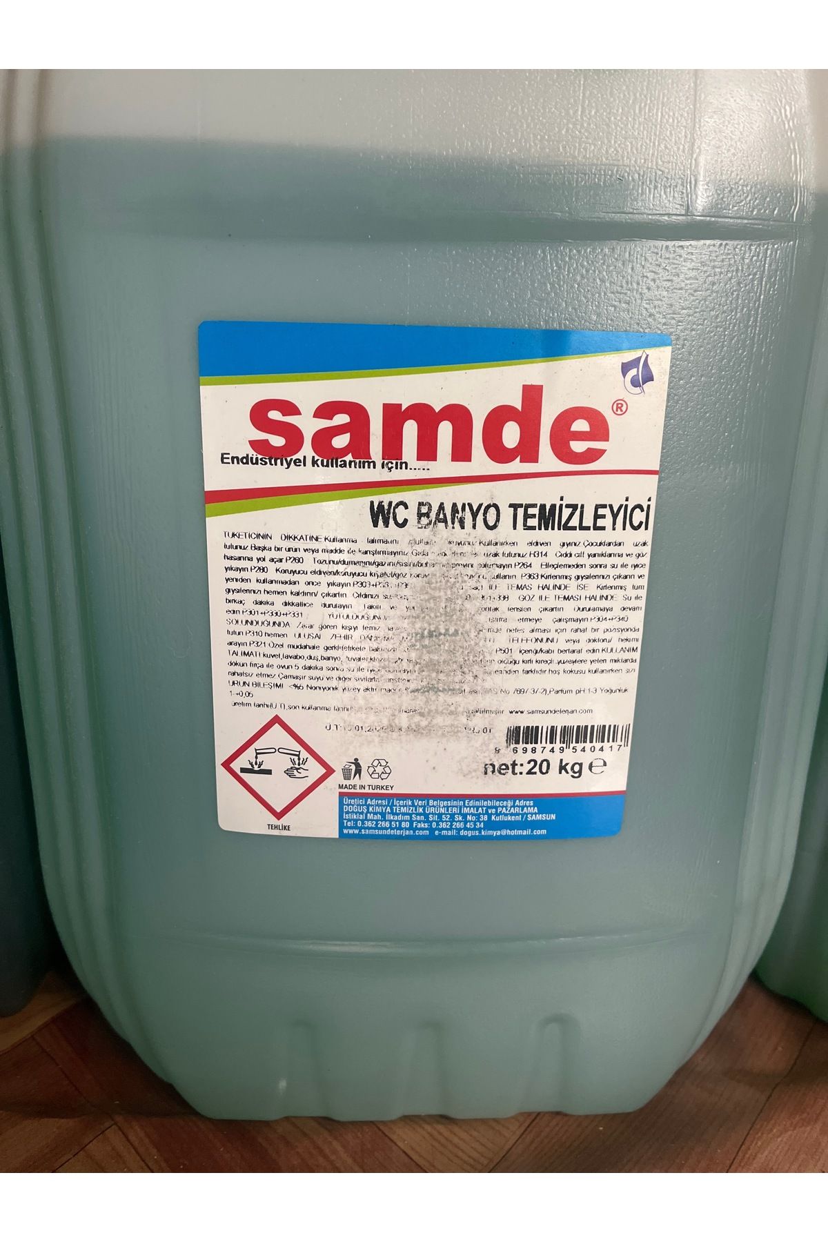 samde banyo ve wc temizleyici 20 kg