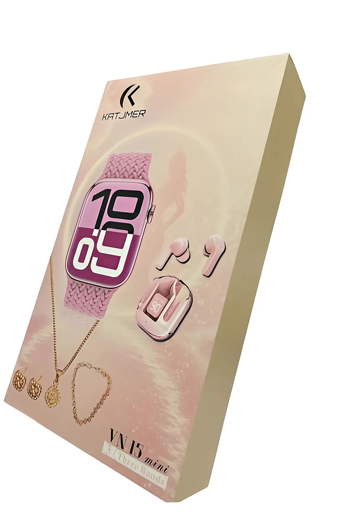 pukotech Vn15 Akıllı Saat Seti Saat ,Kulaklık,Kolye,Küpe,bilezik Set