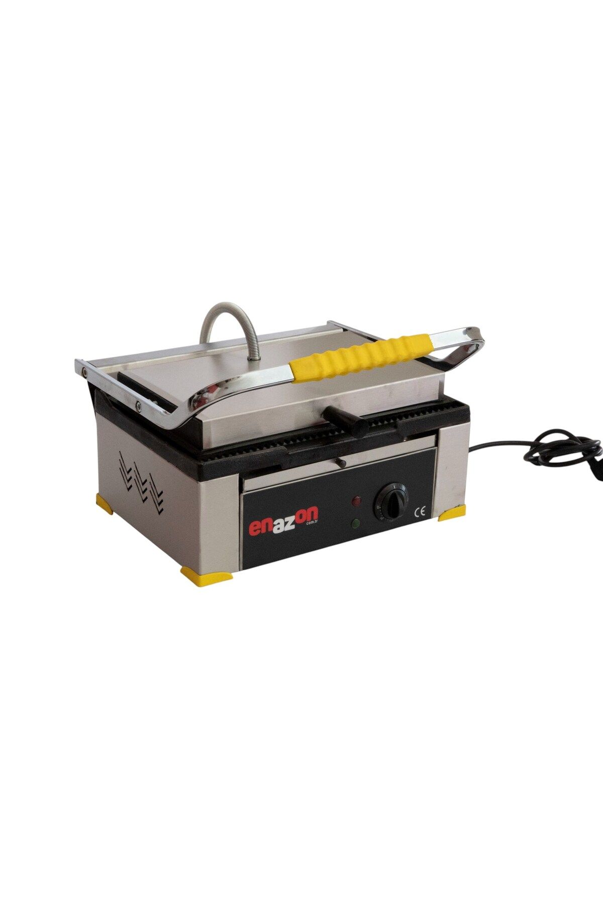 Enazon 16 Dilim Elektrikli Saf Demir Döküm Tost Makinesi Sarı 1550 W. Döküm :40x27 Cm