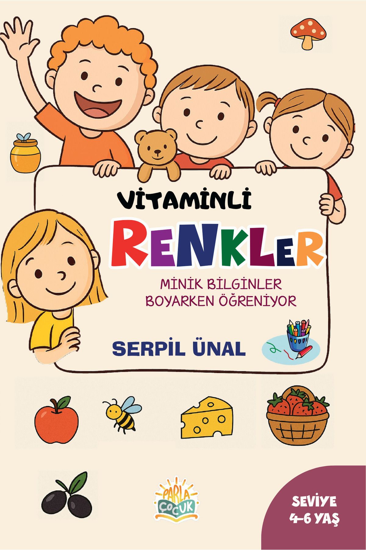 Parla Yayınları VİTAMİNLİ RENKLER - Boyama Kitabı