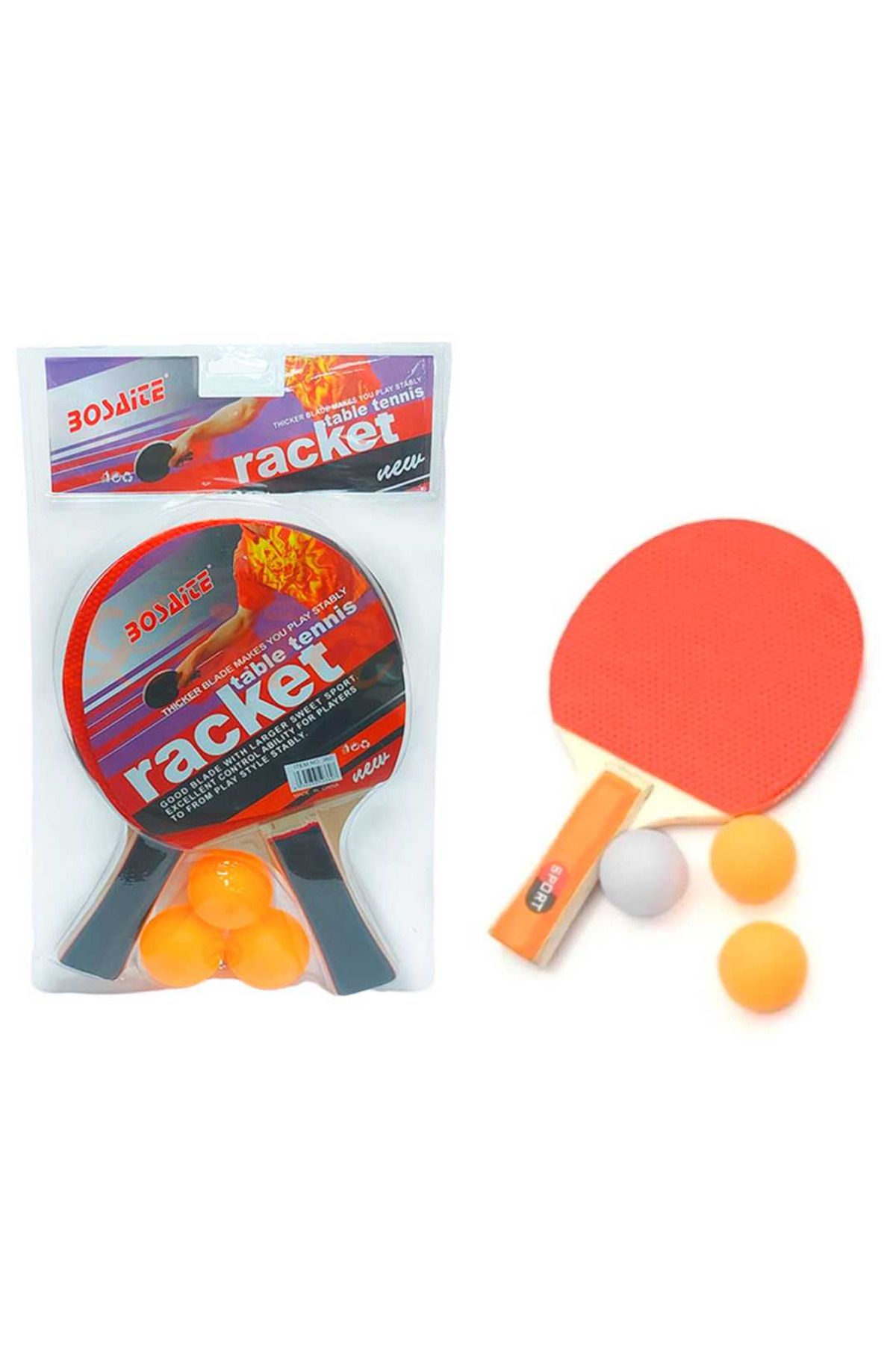 CAN SPORTS RAKET BSR-909 MASA TENİSİ SETİ 3 TOPLU