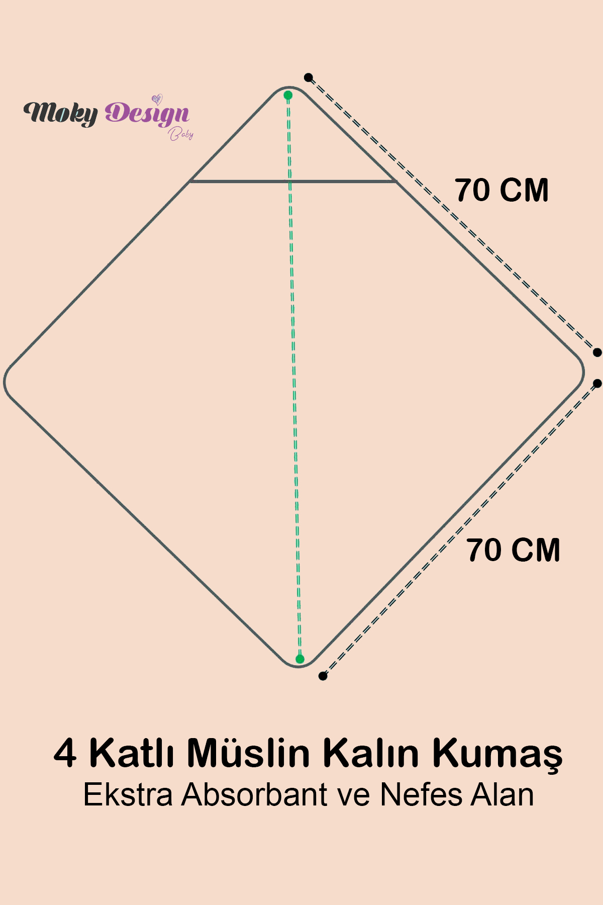 Moky Design Erkek Bebek Hediyeleri, Mavi Müslin Yenidoğan Bornozu %100 Pamuk 4 Katlı Kapüşonlu Banyo Havlusu fotoğrafı 4 (önizleme)