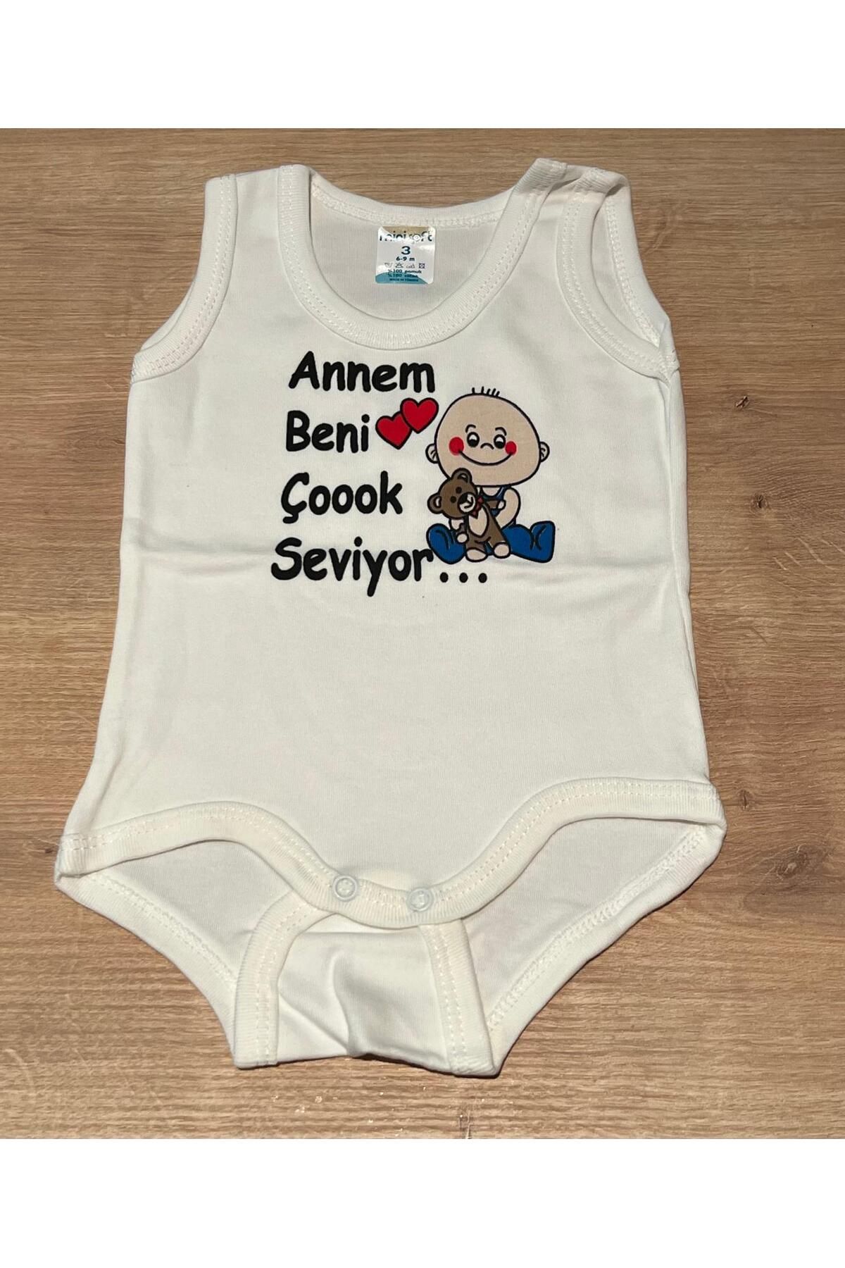 İpek Annem Beni Çok Seviyor Unısex Zıbın