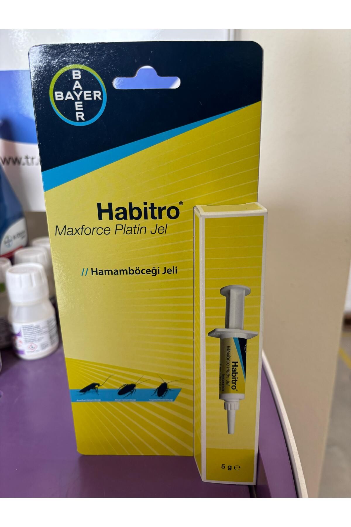 bayern envu Maxforce habitro Jel 5g x 2'li Set- Karınca ve Hamamböceği için Profesyonel Böcek İlacı