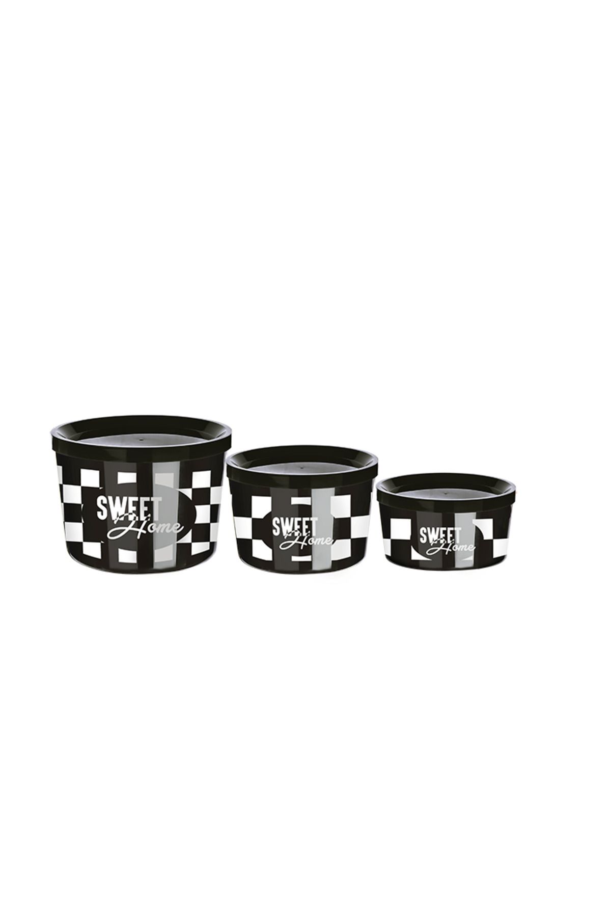 AYLİNA Saklama Kabı 3 Boy İç İçe Geçmeli Kolay Saklanır Yer Tutmaz- (360-800-1400ml)