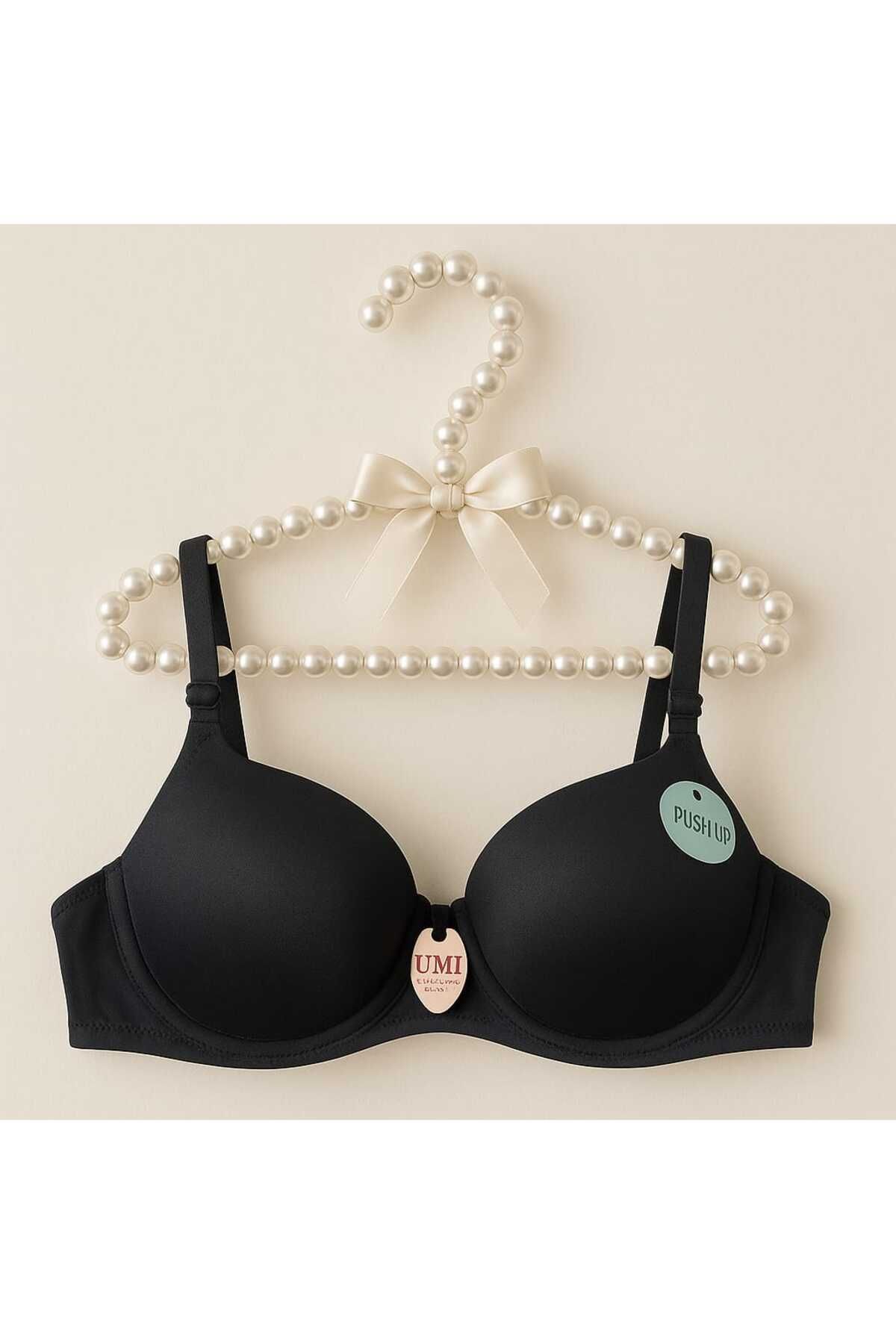 gigigiyim Siyah Push Up B Cup Destekli Sütyen