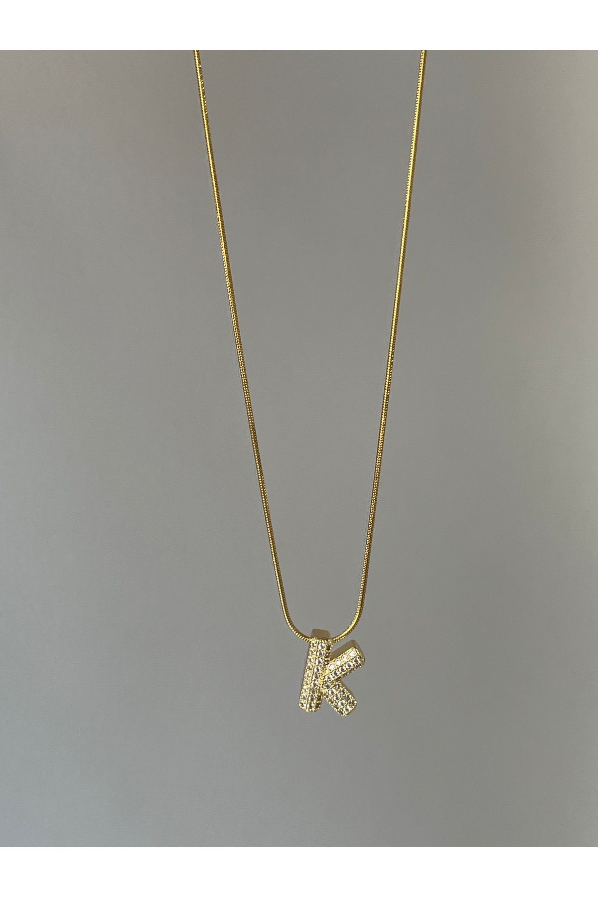 Twinssis Accessories Çelik Harf Kolye