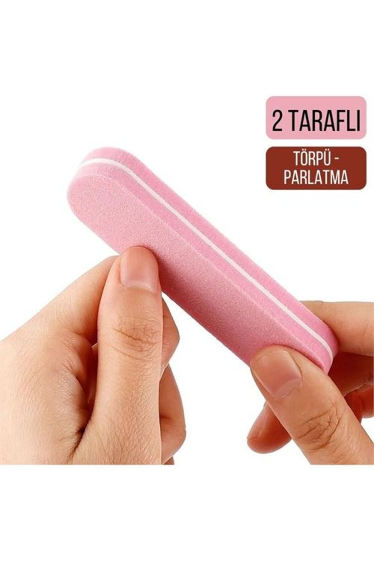 ÖYKÜ VE YİĞİT Mini Tırnak Törpü ve Parlatma Blok Sünger 2 Yüzey