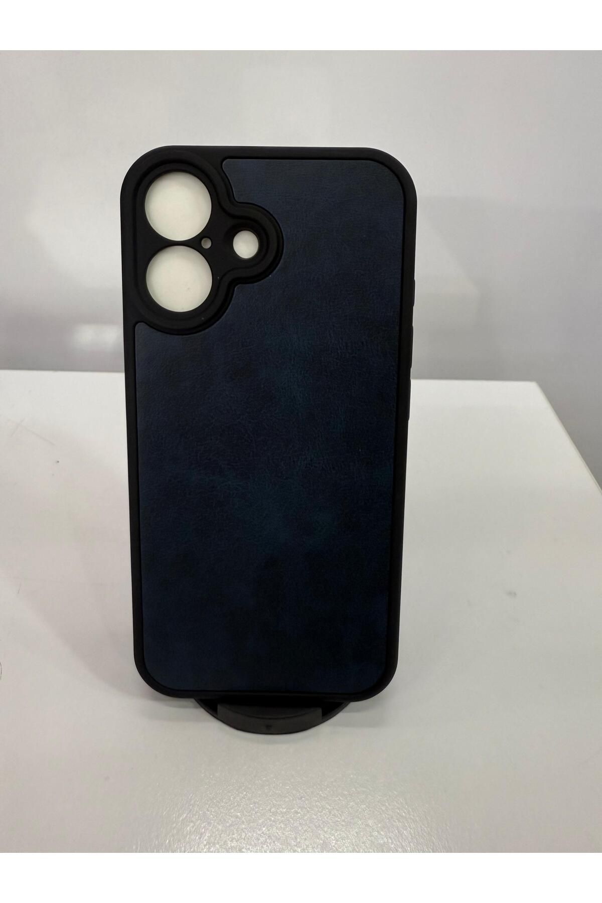 İnci İphone 16 deri silikonlu kılıf