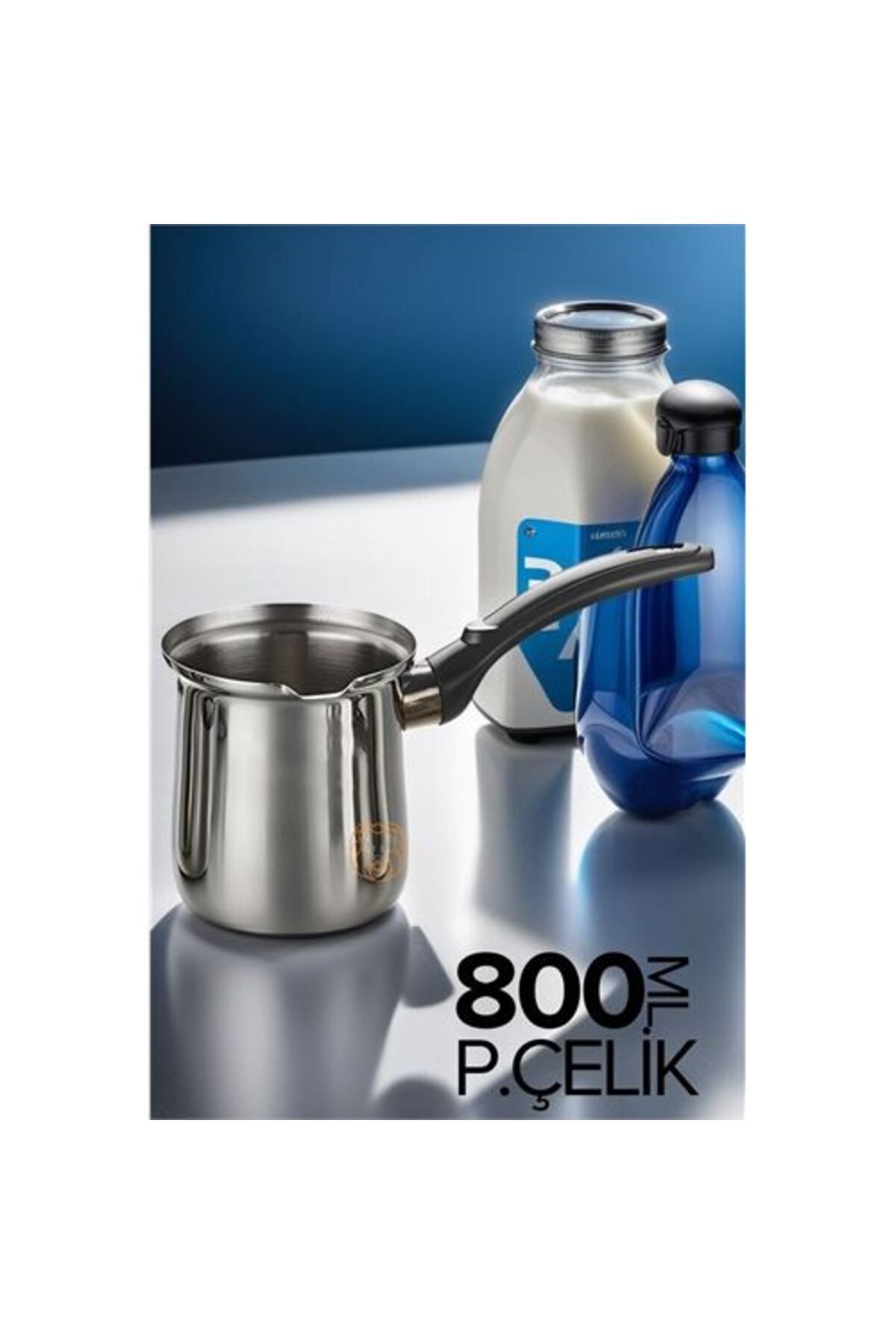ÖYKÜ VE YİĞİT Paslanmaz Çelik Cezve 800 ml