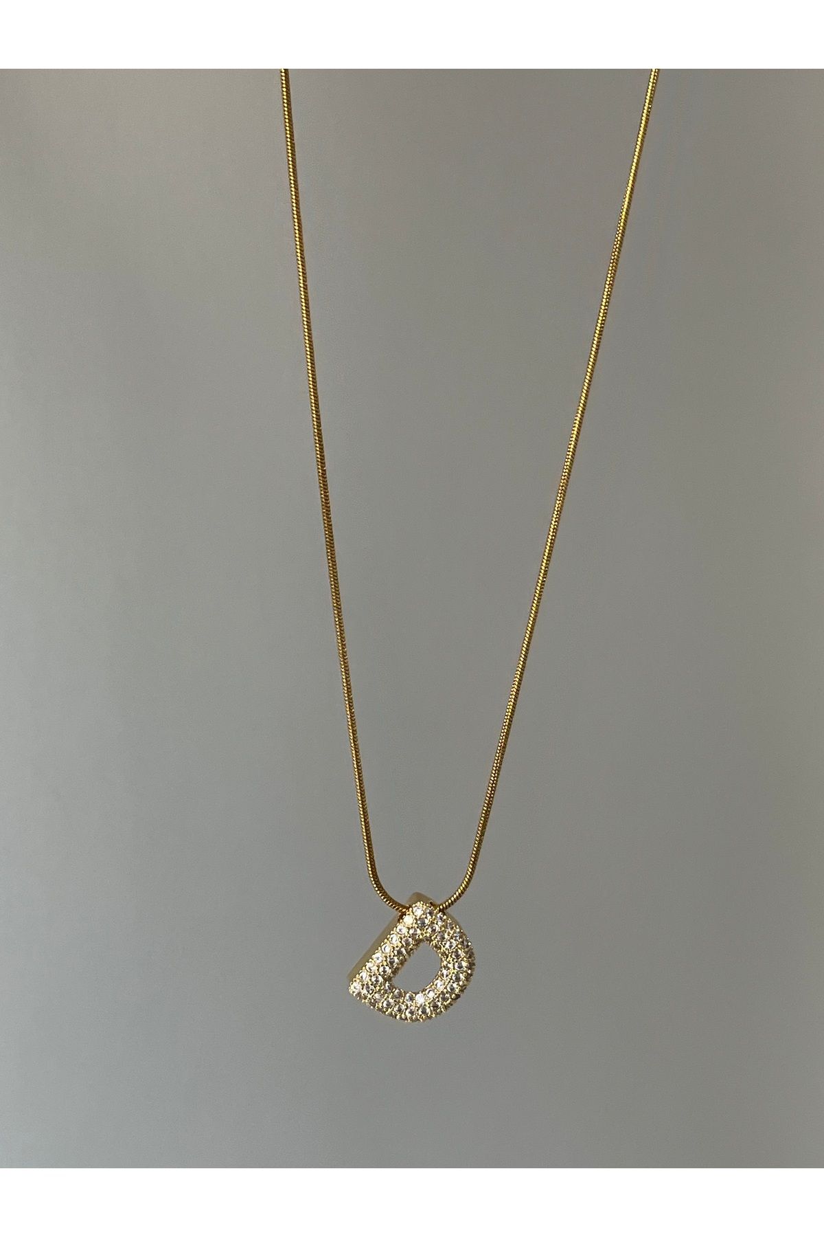 Twinssis Accessories Çelik Harf Kolye
