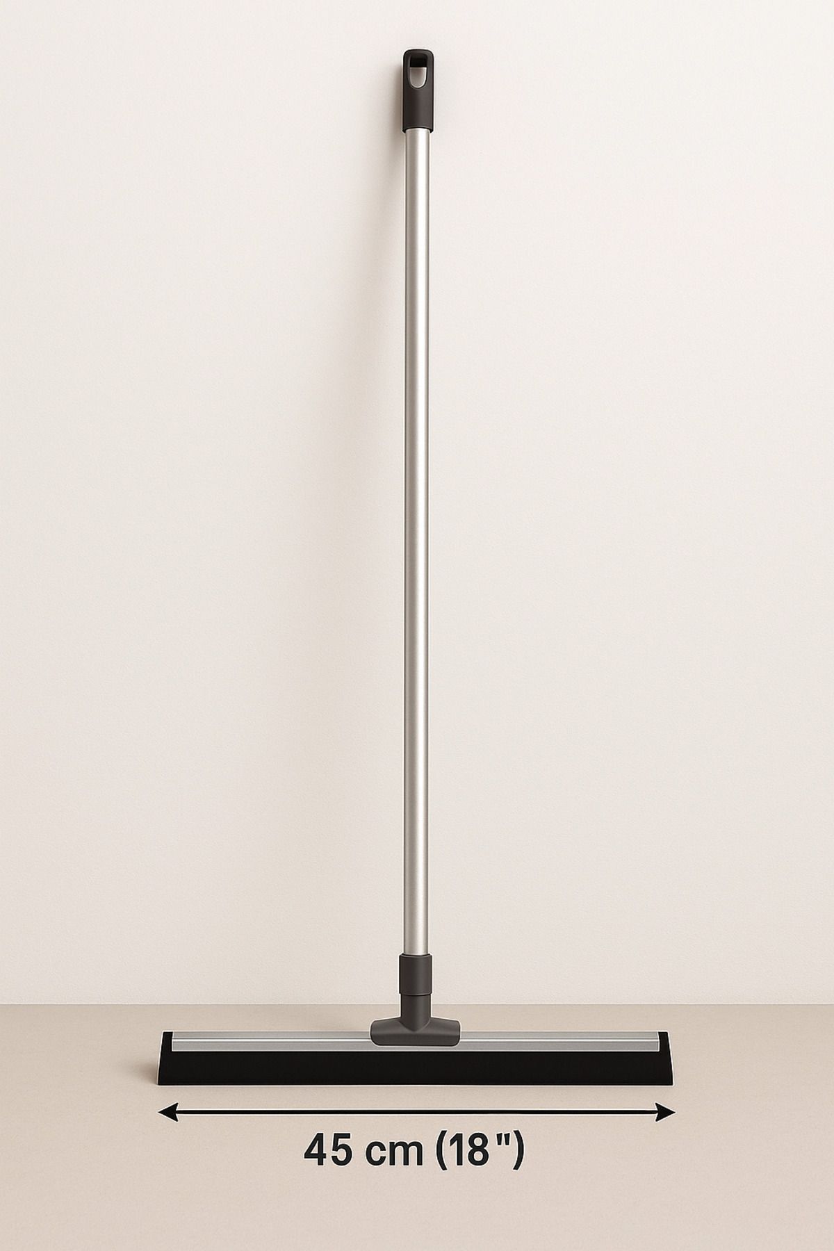 Metler 120 cm Saplı 45 cm Başlıklı Çekpas Temizlik Seti | Metal Saplı Yer Kurulama Aparatı