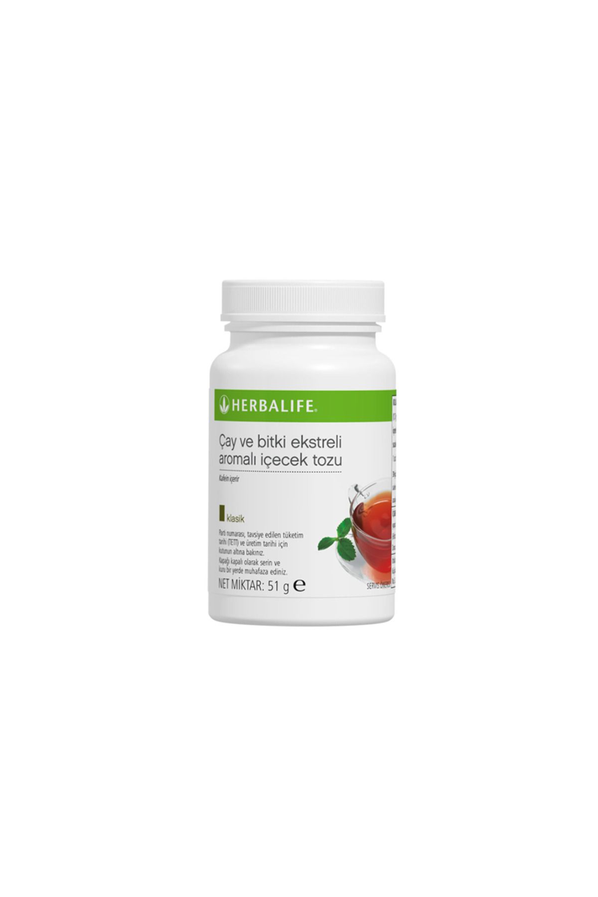 Herbalife Çay Ve Bitki Ekstreli Aromalı Içecek Tozu Klasik 51g %100