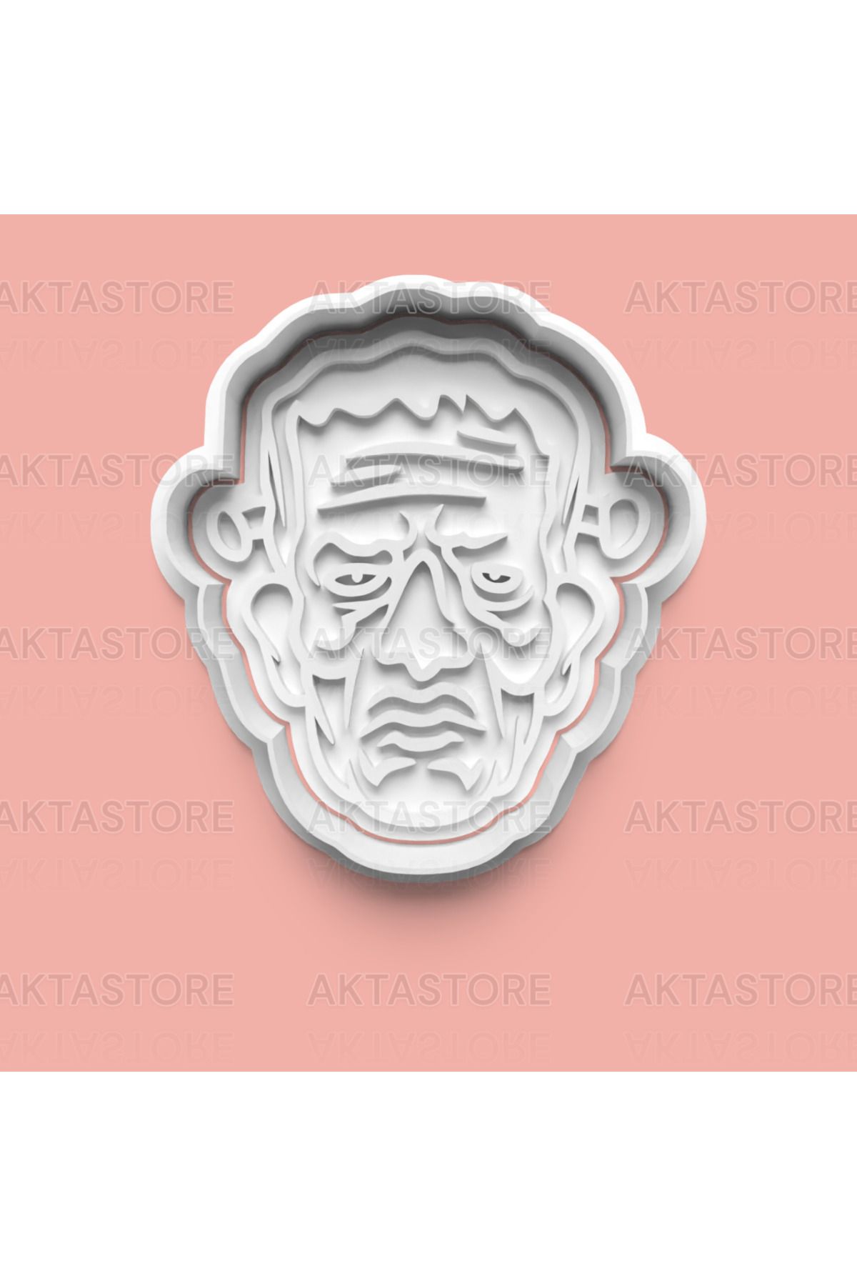 AKTASTORE Cadılar Bayramı Maske Kurabiye Kalıbı