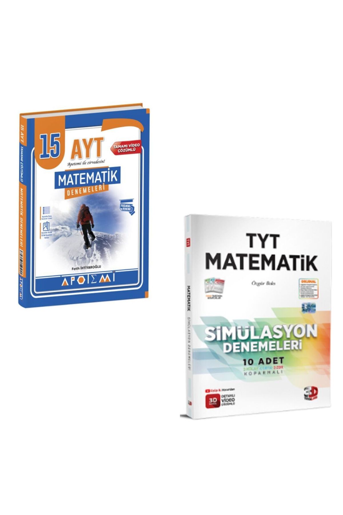 Biyoanaliz Yayınları 3D TYT Matematik Denemesi ve Apotemi AYT Matematik Denemeleri 2025
