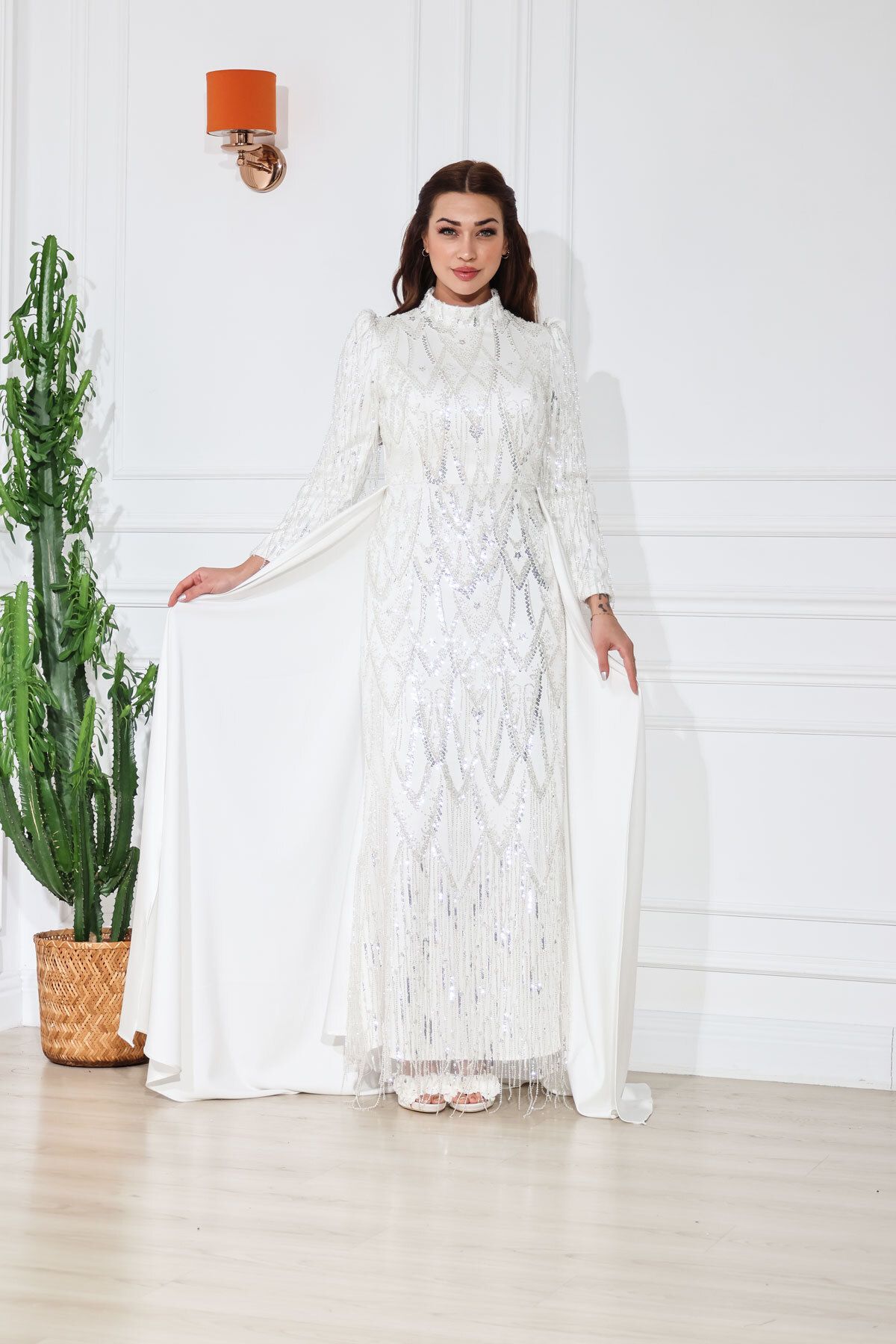 DeeD Boutique Uzun Payetli Abiye