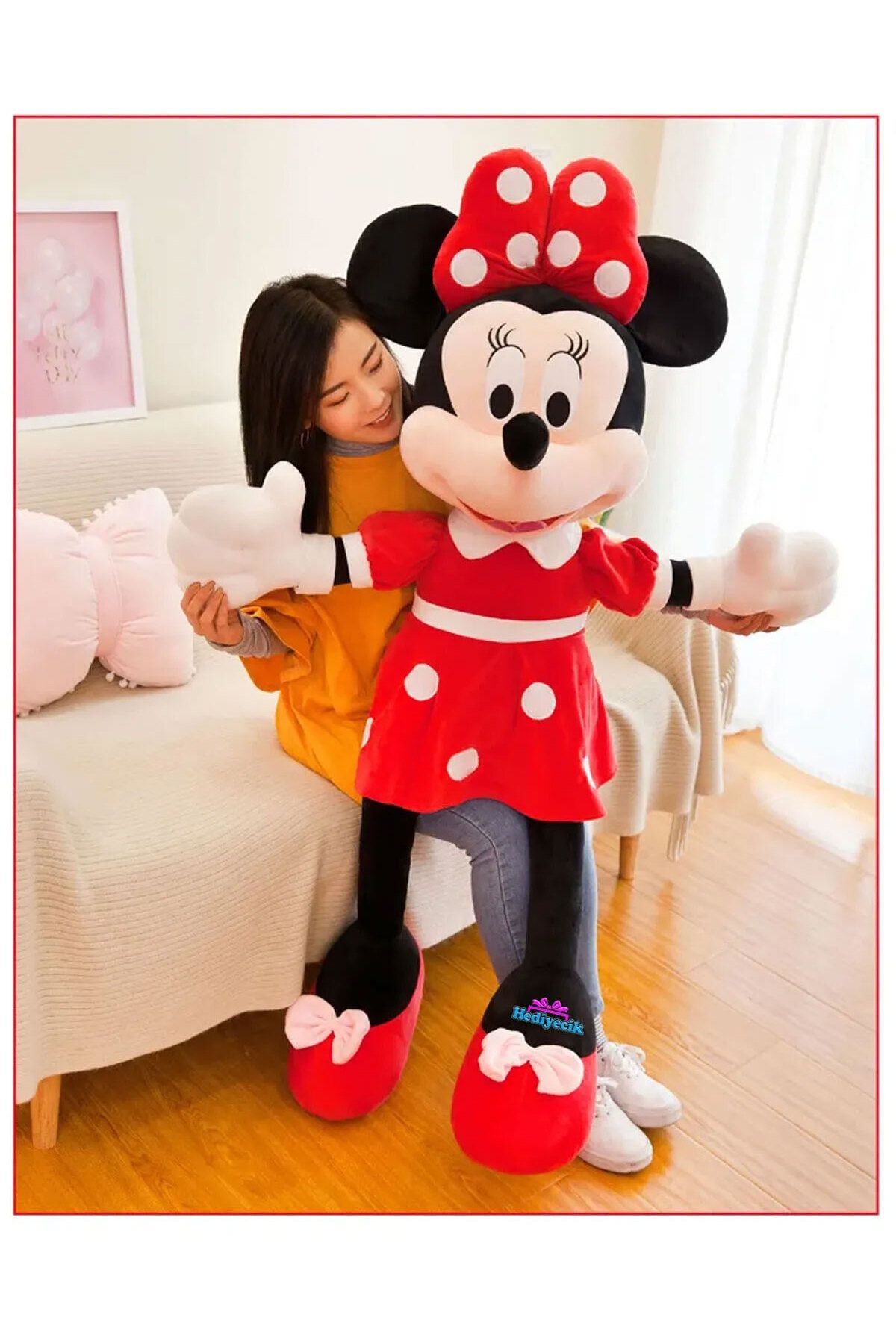 hediyecik Mickey Mause Peluş Oyuncak Büyük Boy 100 Cm