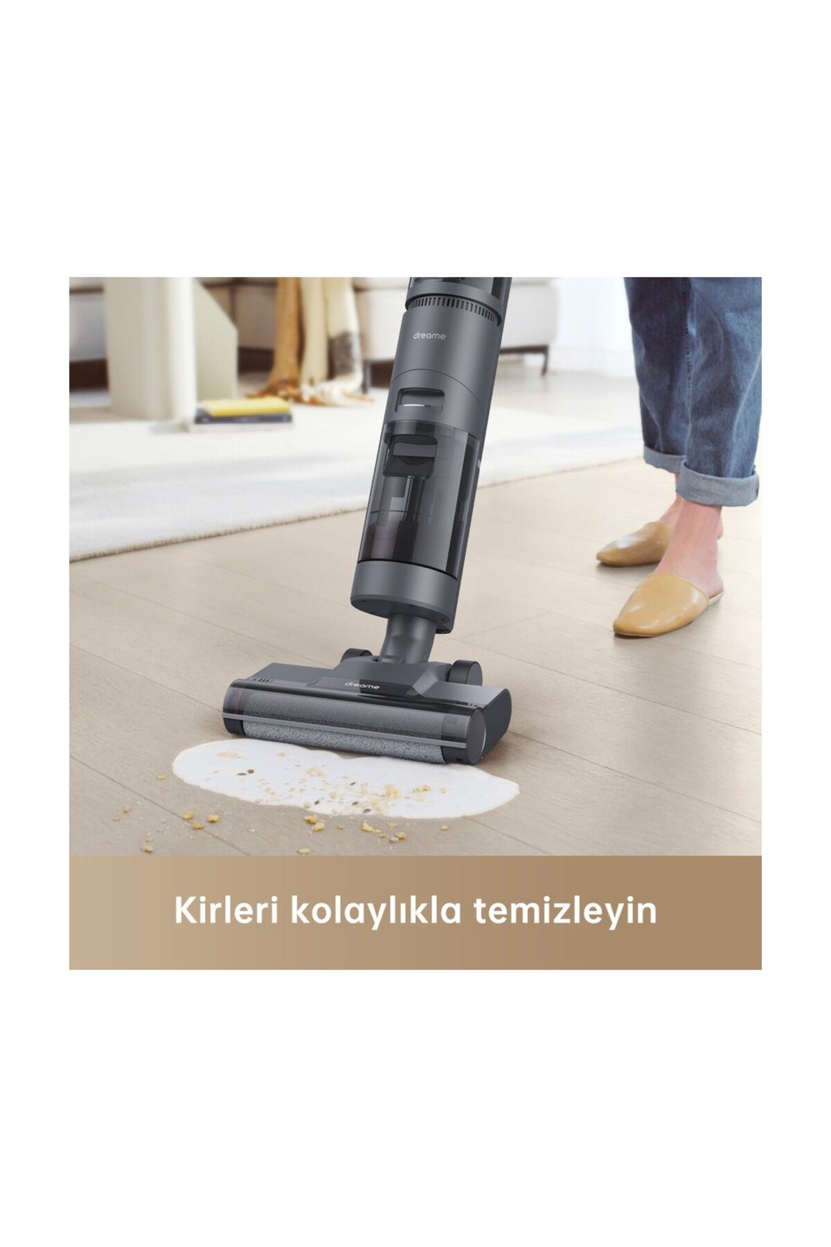 Dreame Vacumix H12 Core Islak/Kuru Süpürge Hafif ve Akıllı Süpürge ve Paspas, Akıllı Kir Algılama,LED ekran