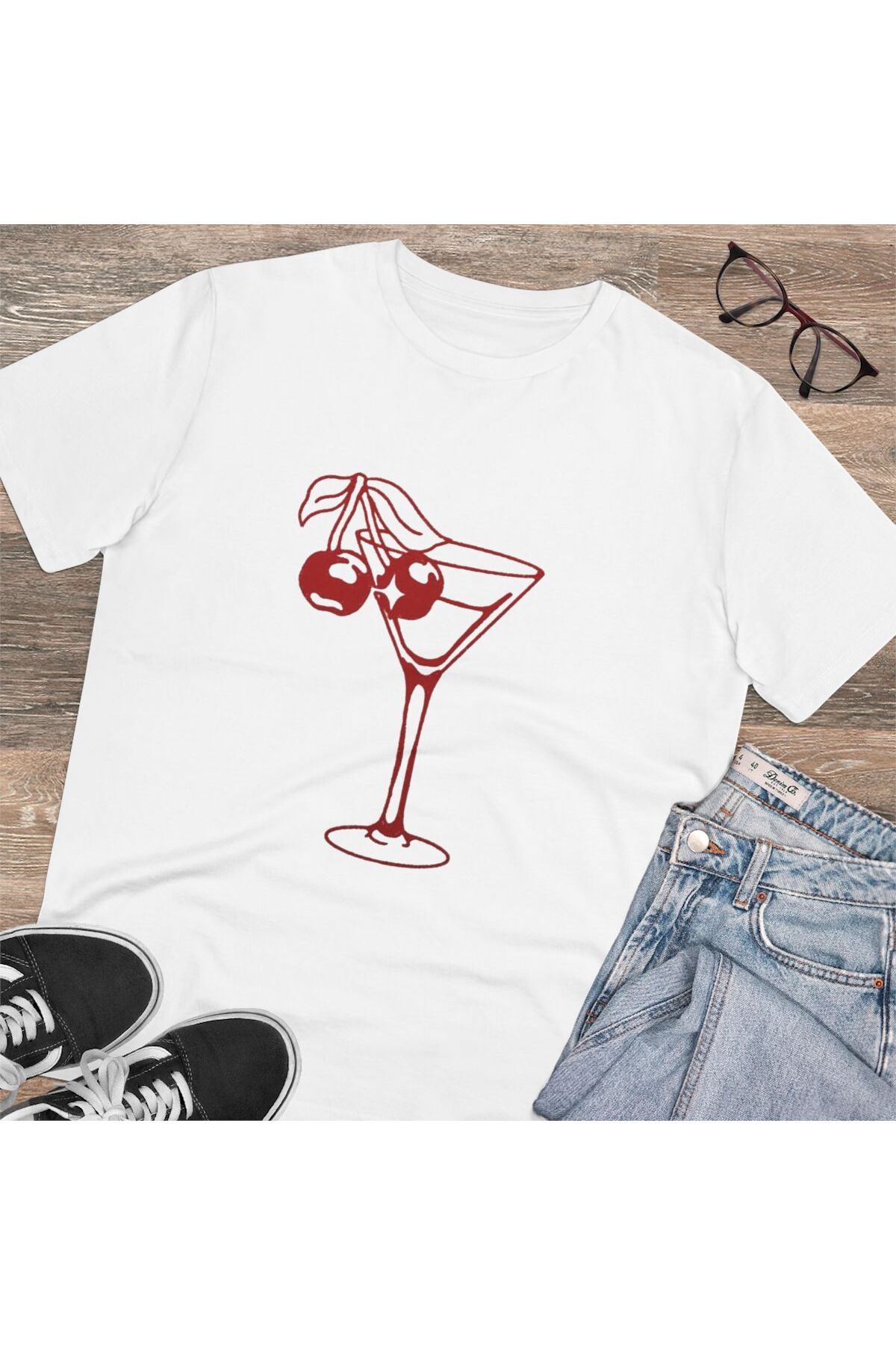 LADİJİTAL BASKI ÇÖZÜMLERİ Beyaz Özel Baskılı T-shirt