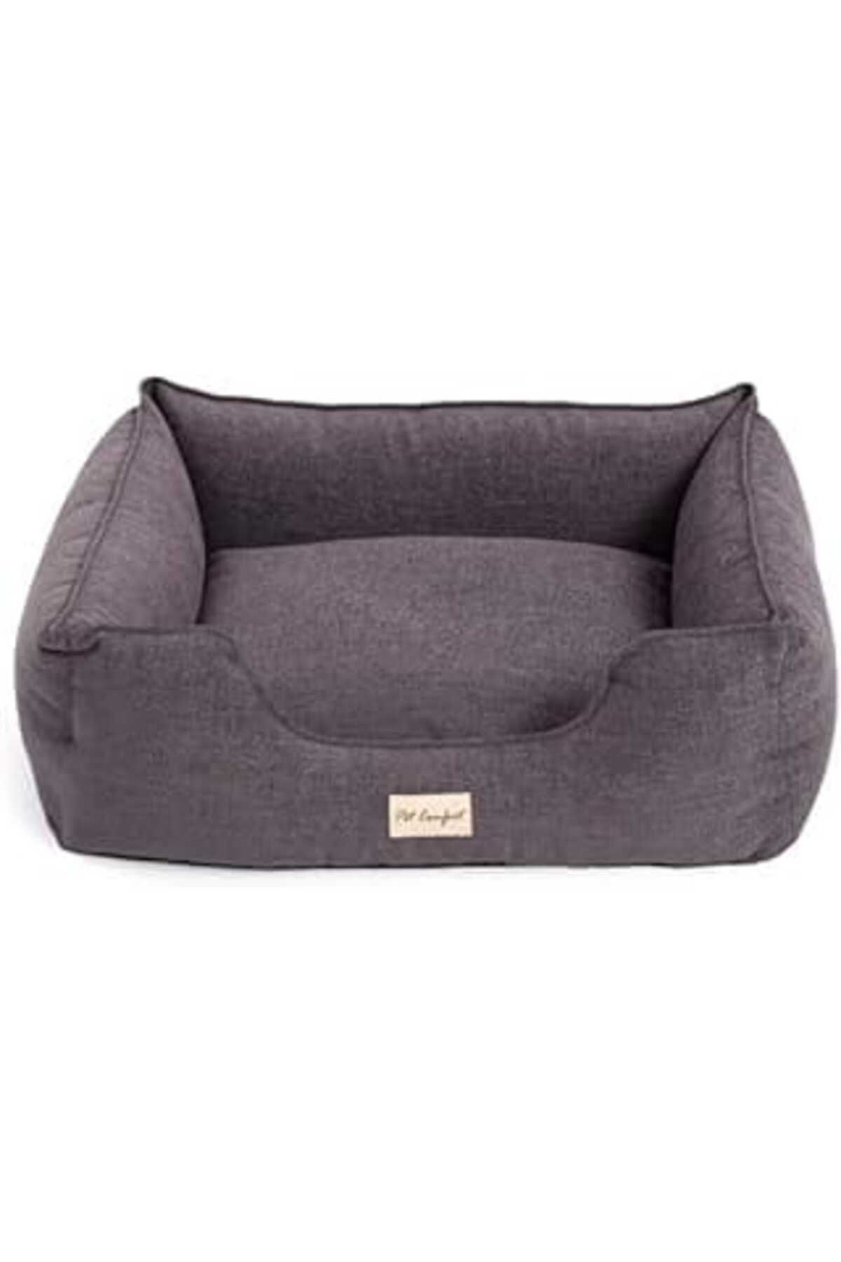 Mu Art Ahşap Pet Comfort Alpha Mirandus Antrasit Köpek Yatağı M 65X80Cm