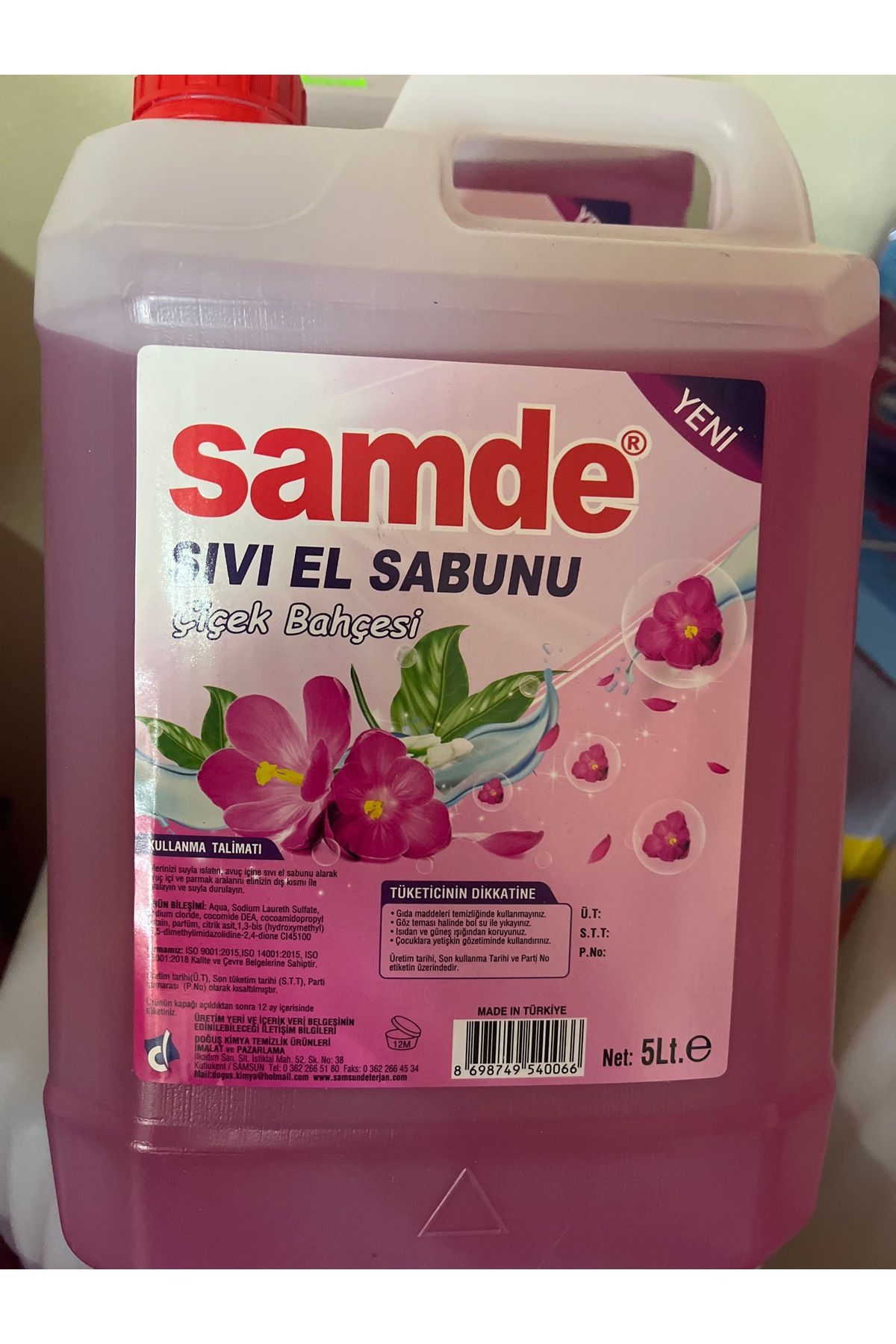 samde sıvı el sabunu 5kg