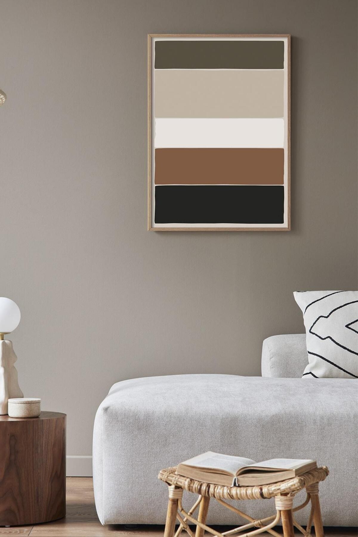 Artavessa Tek Parça Ahşap Çerçeve Görünümlü Pantene Renk Serisi MDF Tablo 20x30 cm - Model 2