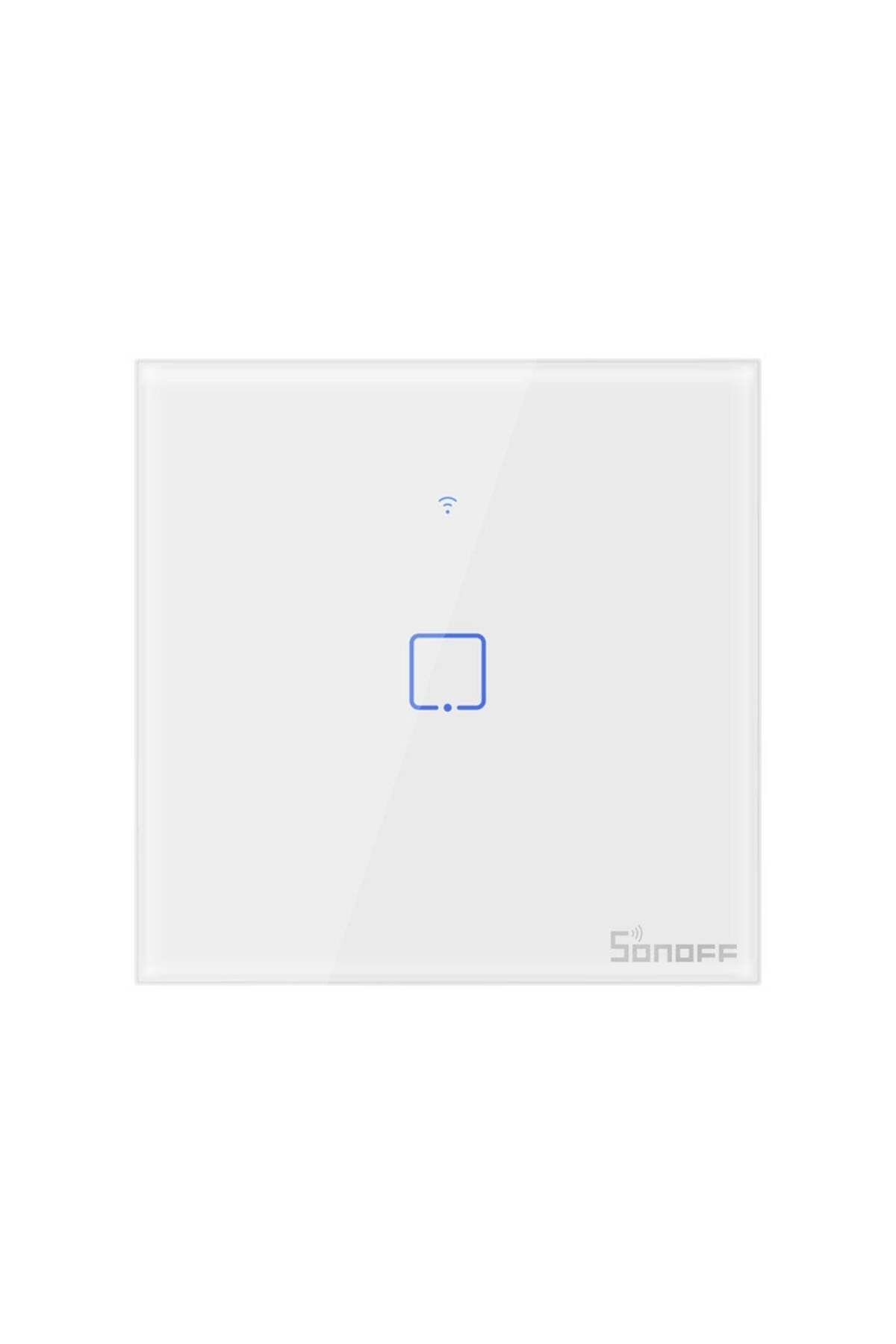 Sonoff-Simple smart switch, white tempered glass, can mount, Alexa and Google Assistant compatible, Sonoff 1