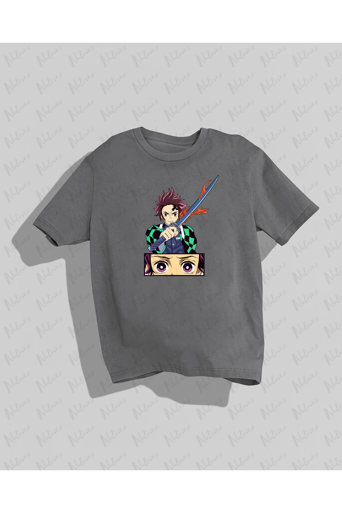 Nulivez Attack On Titan Tasarımı Baskılı Yüksek Kalite Kompakt Unisex Oversize T-Shirt