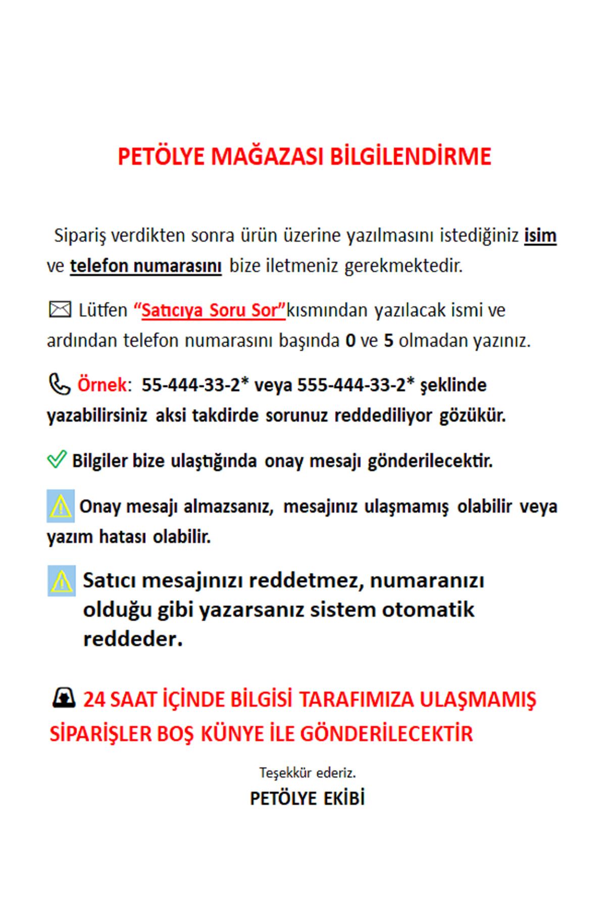 Petölye Köpek Tasması İsimli Köpek Tasması Zincirli Tasma Paslanmaz , Gümüş Pleksi Künye