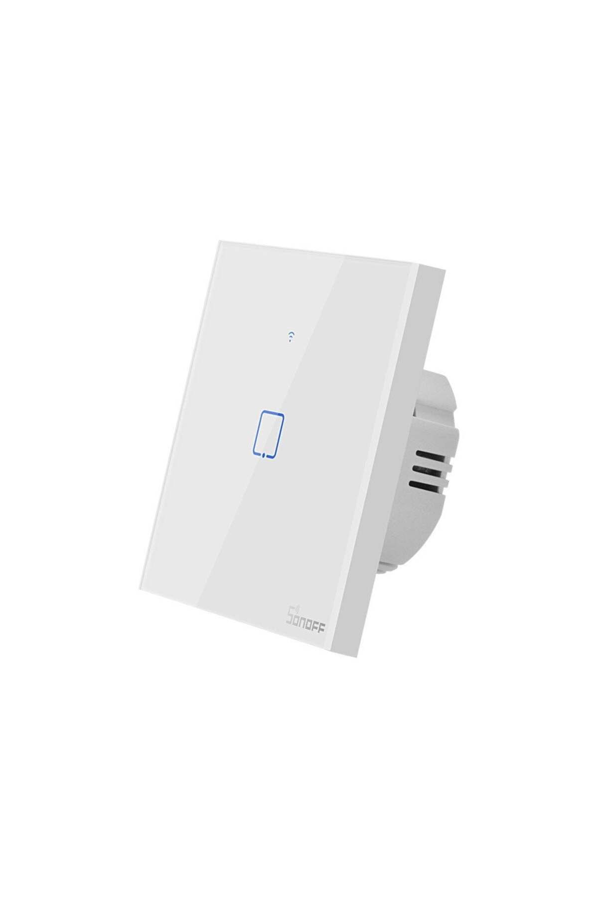 Sonoff-Simple smart switch, white tempered glass, can mount, Alexa and Google Assistant compatible, Sonoff 3