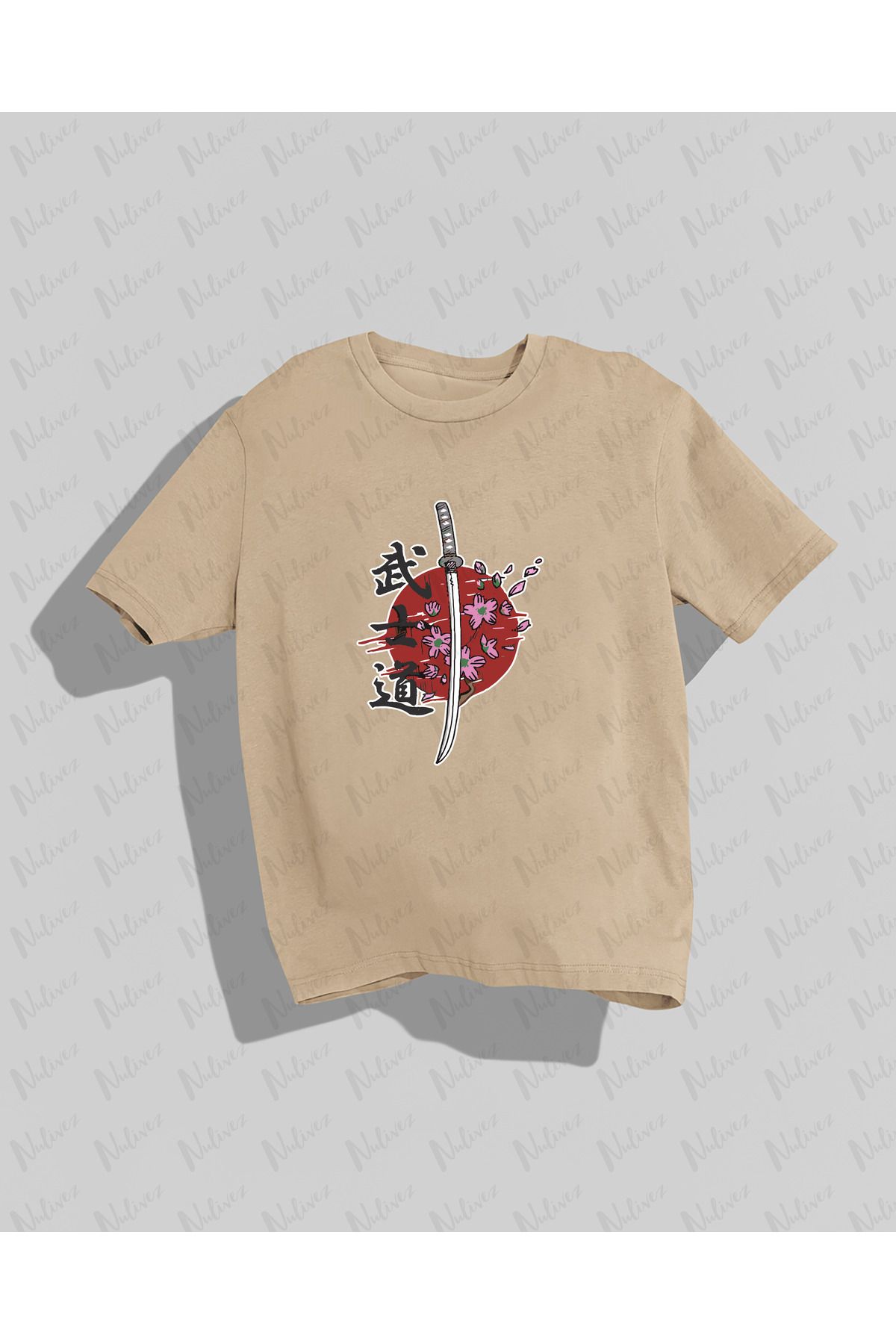 Nulivez Anime Baskılı Yüksek Kalite Kompakt Unisex Oversize T-Shirt