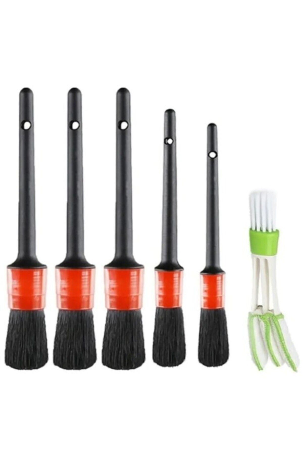 Shopyzone Araba Temizlik Detay Fırçası 5+1 Set