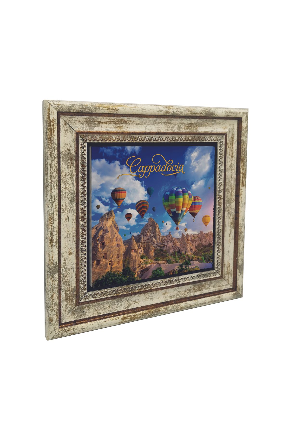Souvenest Kapadokya Baskılı Doğaltaş Tablo 25x25 Krt-157