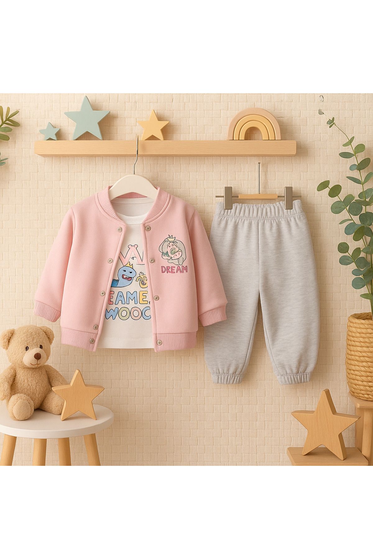 Şulem Baby Unicorn Dream Baskılı 3'lü Takım