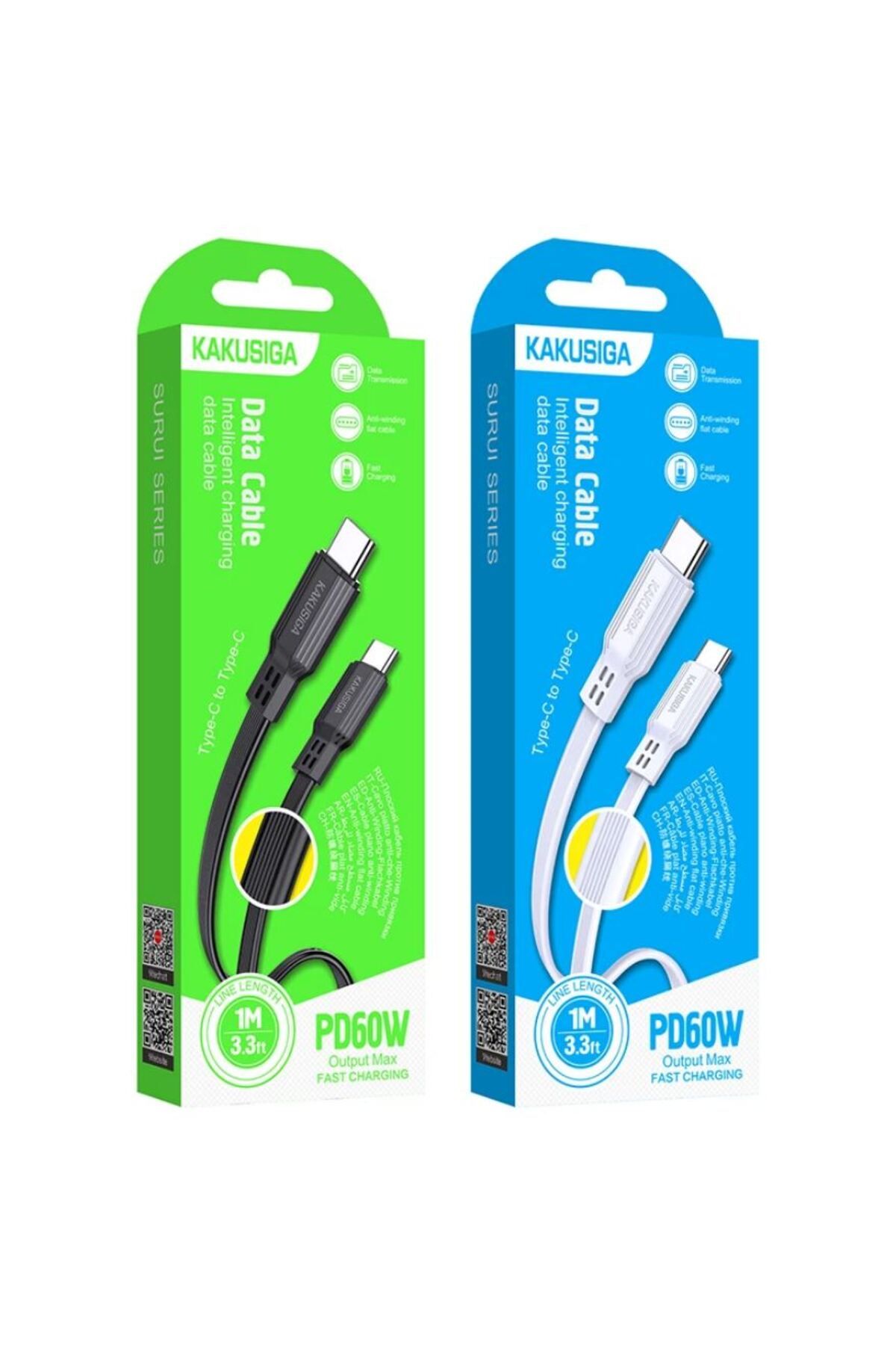 REDz Accessories-Cablu KSC-808, Tip-C la Tip-C, Compatibil cu iPhone 15/16 și Android, Încărcare rapidă 60W, Alb 5