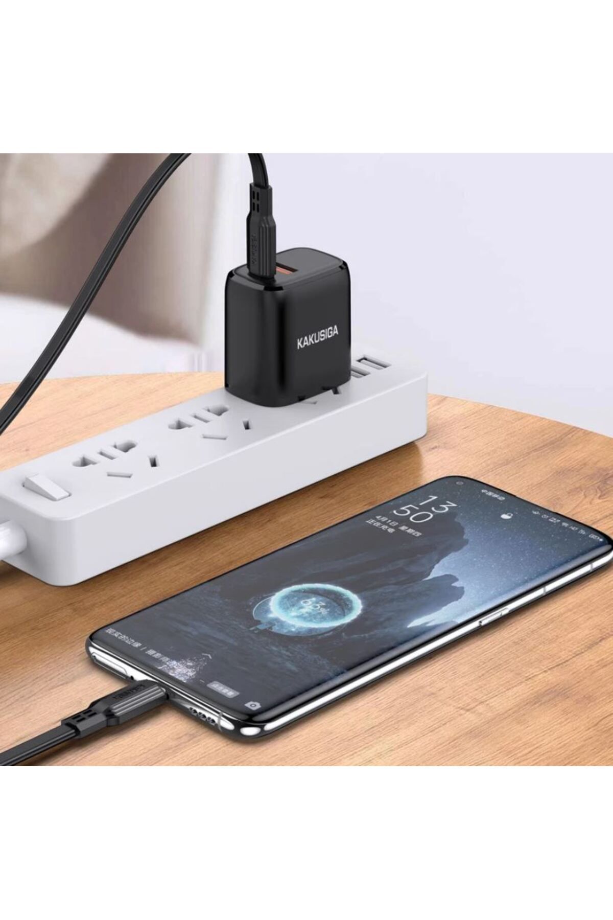 REDz Accessories-Cablu KSC-808, Tip-C la Tip-C, Compatibil cu iPhone 15/16 și Android, Încărcare rapidă 60W, Negru 2