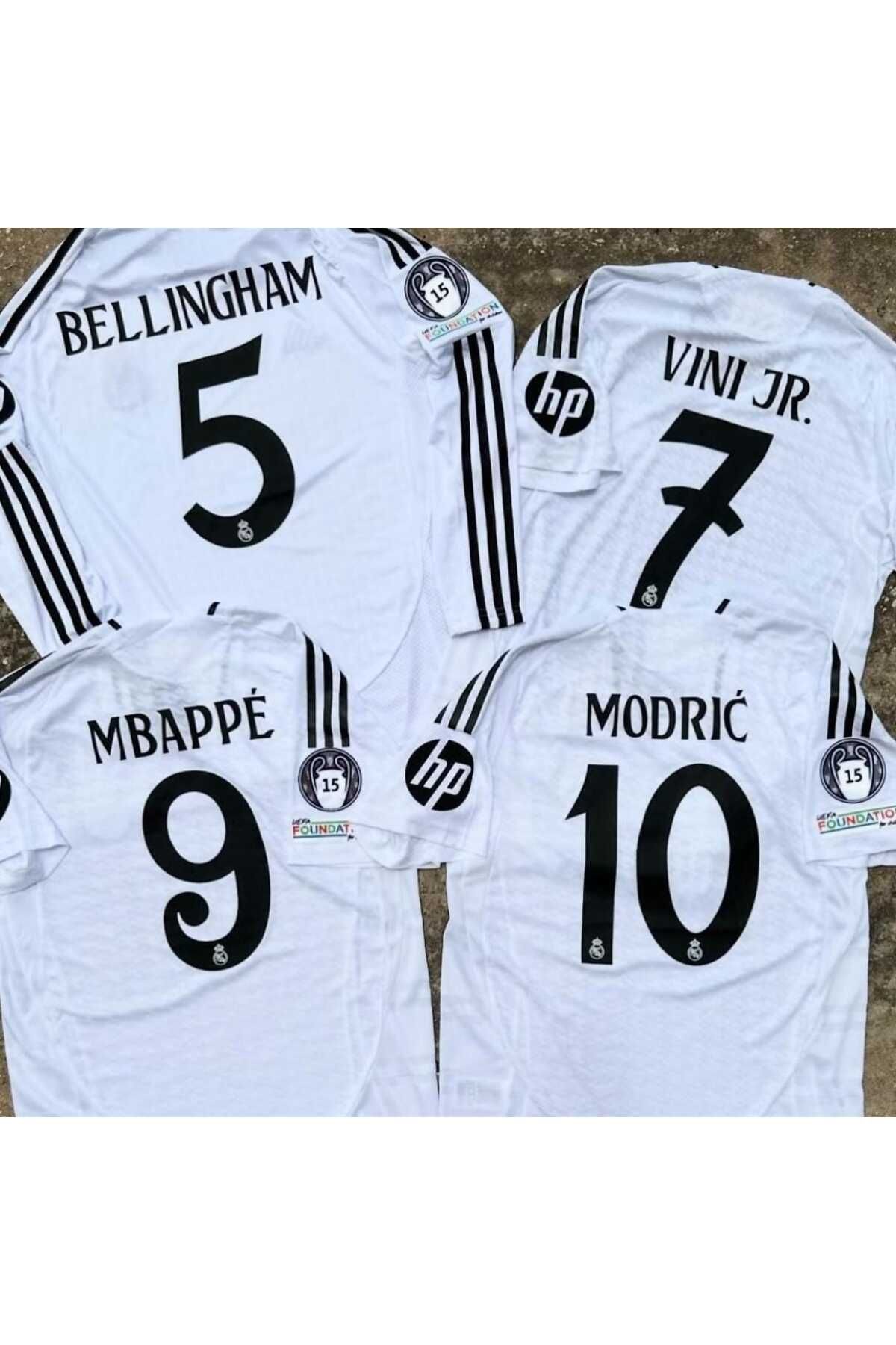 MONTENERO R.e.a.l M.a.d.r.i.d 2024/25 Yeni Sezon Vini Mbappe Modric Bellingham Forması 4'lü Kombin