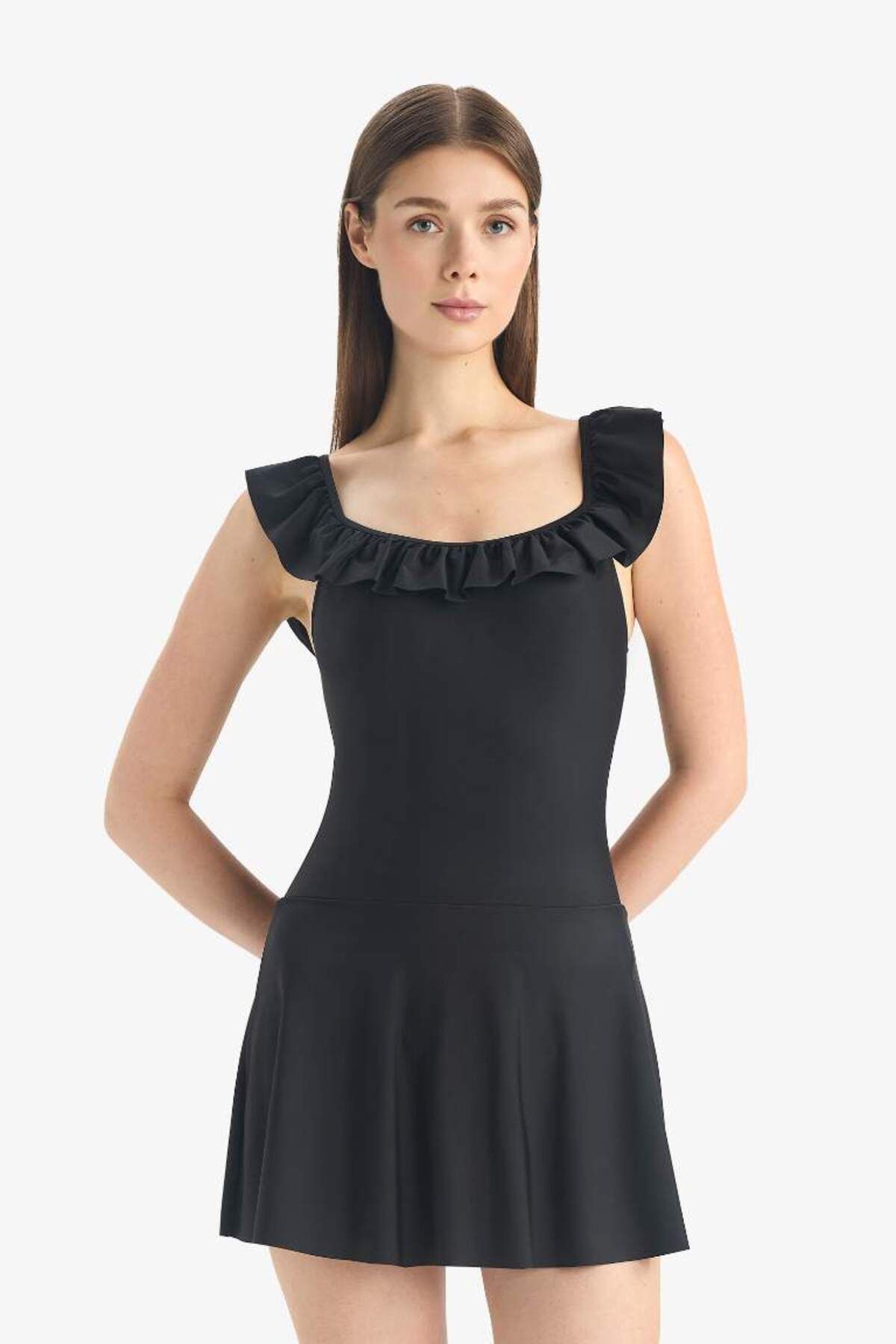DeFacto Yeni Sezon Regular Fit Etekli Mayo-Fall in Love