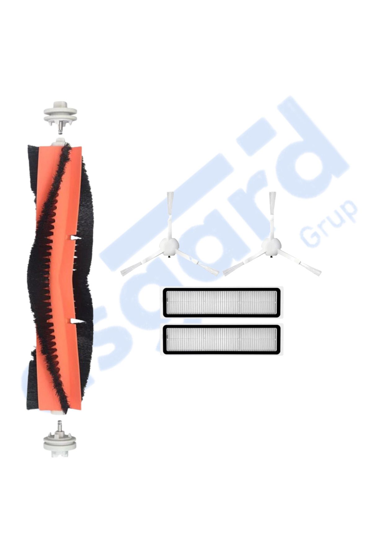 Asgard Grup Dreame D9,D9 Max,L10 Pro,D9 Pro Uyumlu 1 Ana Fırça 2 Yan Fırça 2 Filtre