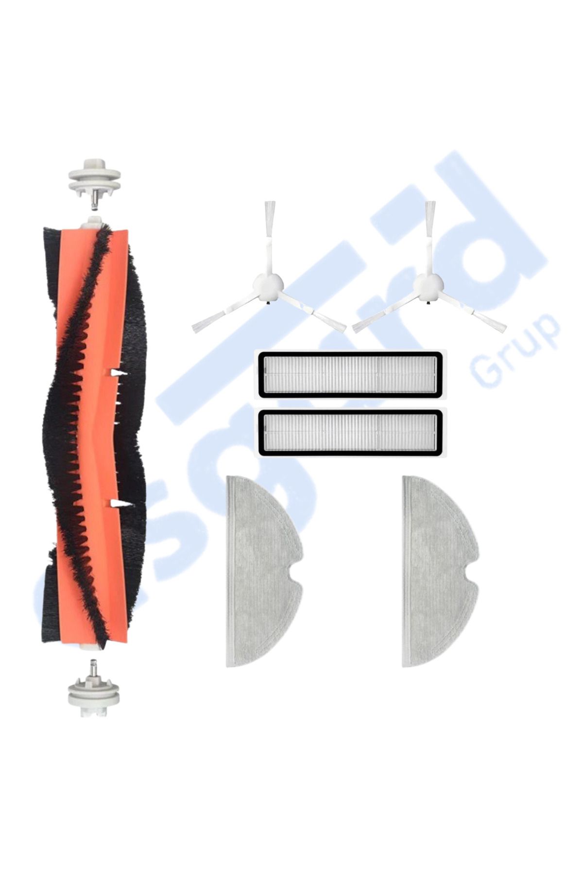 Asgard Grup Dreame D9,D9 Max,L10 Pro,D9 Pro Uyumlu 1 Ana Fırça 2 Yan Fırça 2 Filtre 2 Mop