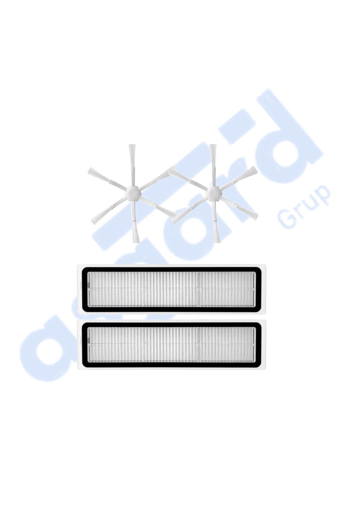 Asgard Grup Dreame D10S, D10S PRO, D9 MAX GEN2 Uyumlu 2 Yan Fırça 2 Filtre