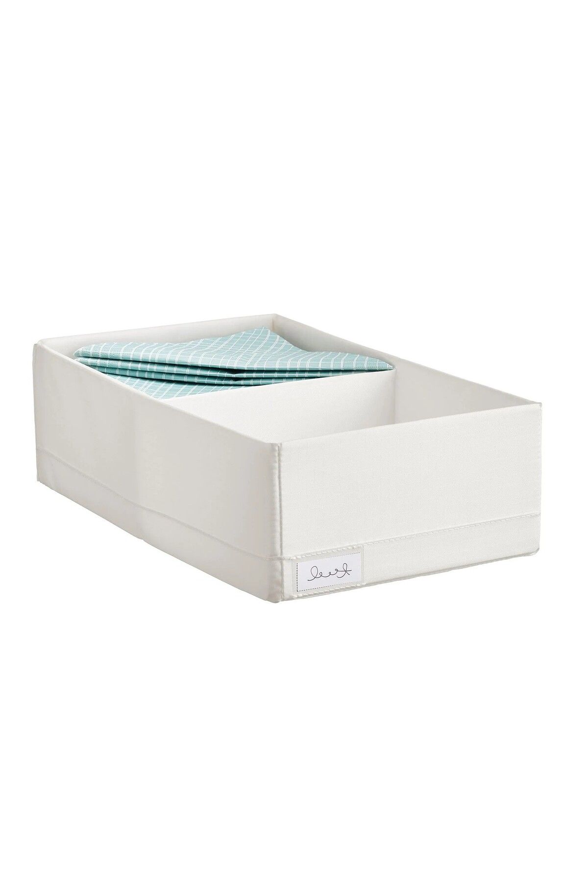 IKEA 2 Bölmeli Düzenleme Kutusu 20x34x10 Cm İkea Dolap İçi Düzenleyici Saklama Kutusu Beyaz Organizer