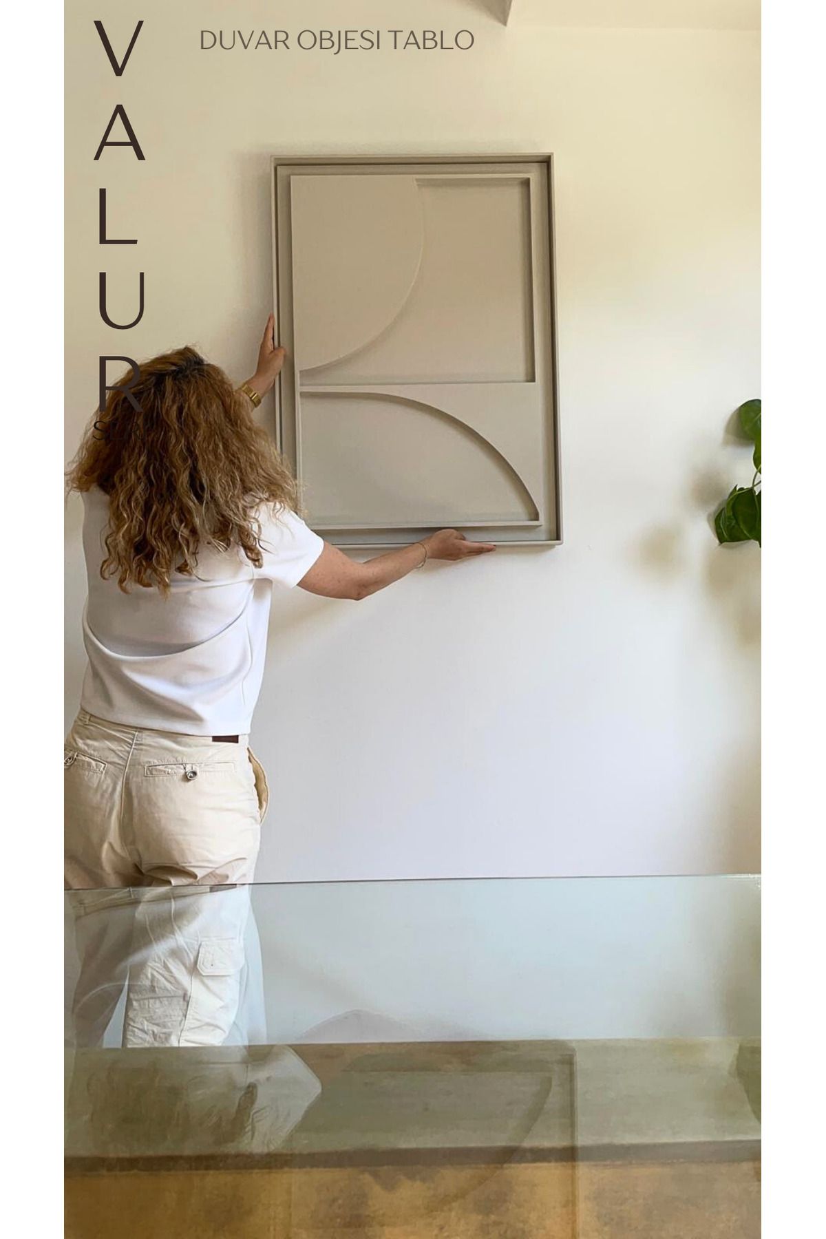 pienosanat İskandinav Modern Soyut 3d Duvar Objesi Dokulu El Yapımı Minimalist Bohem Tablo