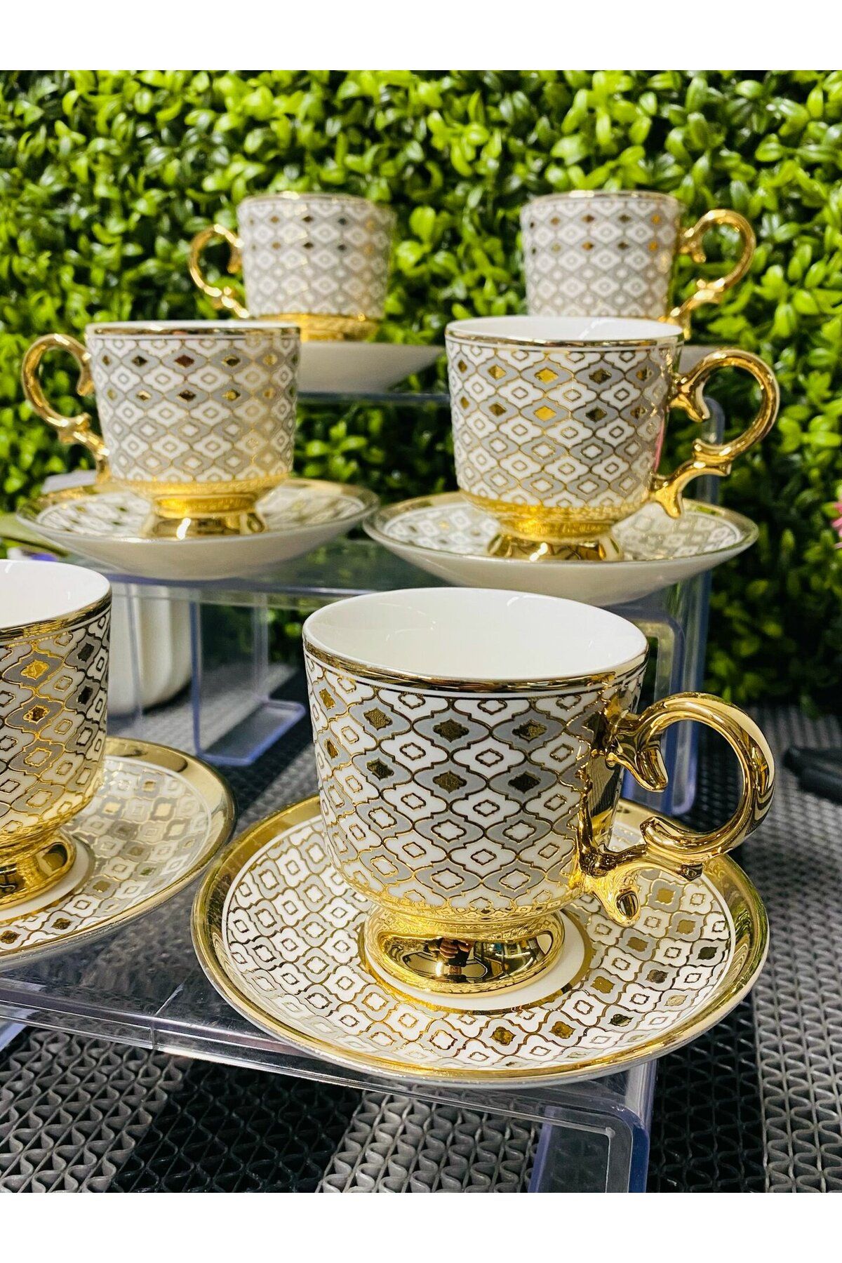 LILY HOME FİNCAN TAKIMI PORSELEN 6 LI