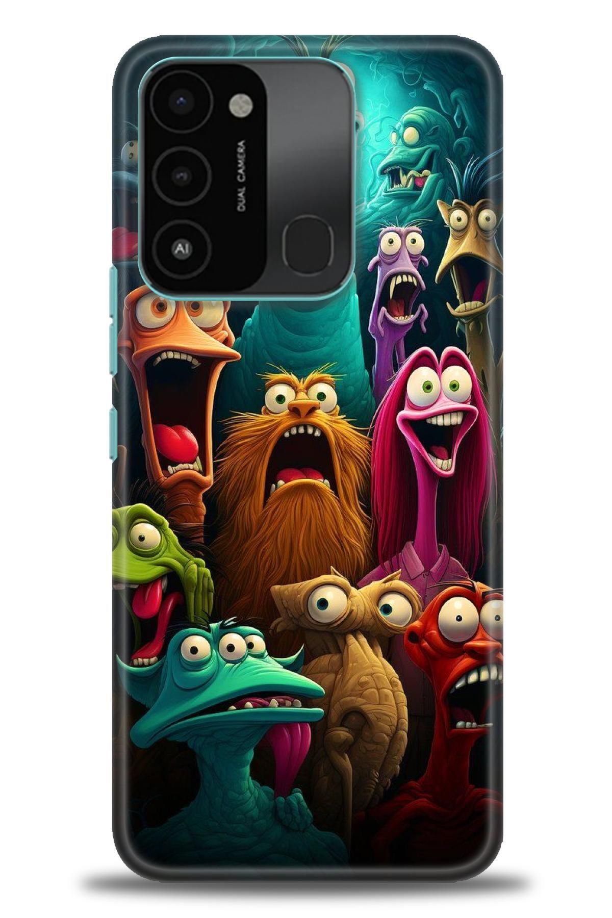 TECNO Spark 8C İle Uyumlu HD Baskılı Kılıf - Karışık Seri - 481