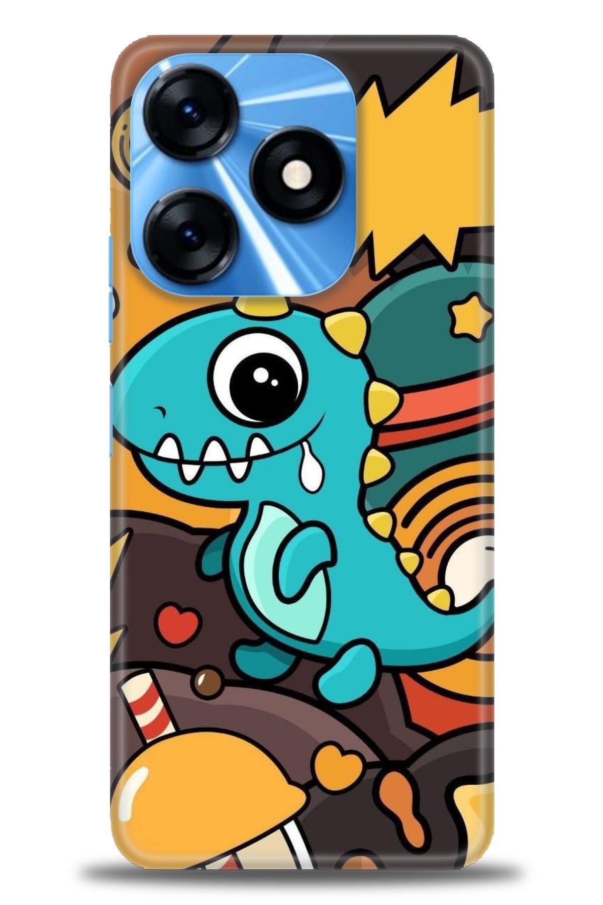 TECNO Spark 10 4G / 10C İle Uyumlu HD Baskılı Kılıf - Karışık Seri - 491