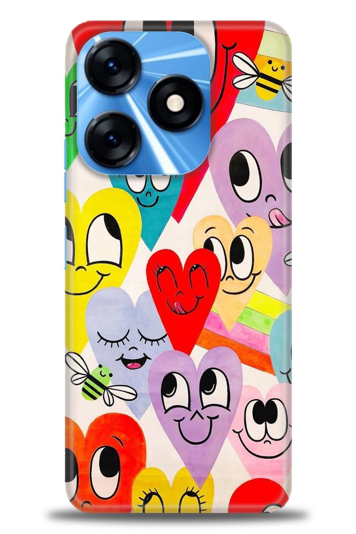 TECNO Spark 10 4G / 10C İle Uyumlu HD Baskılı Kılıf - Karışık Seri - 1